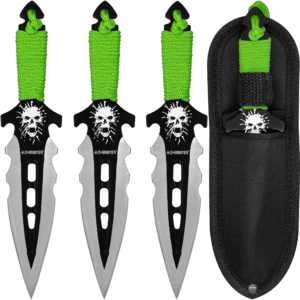 Z Hunter con funda y hojas afiladas de acero inoxidable para entrenamiento Cuchillos P/ Lanzar Táctico marca Z Hunter modelo ZB-135-3 con mango forrado en paracord