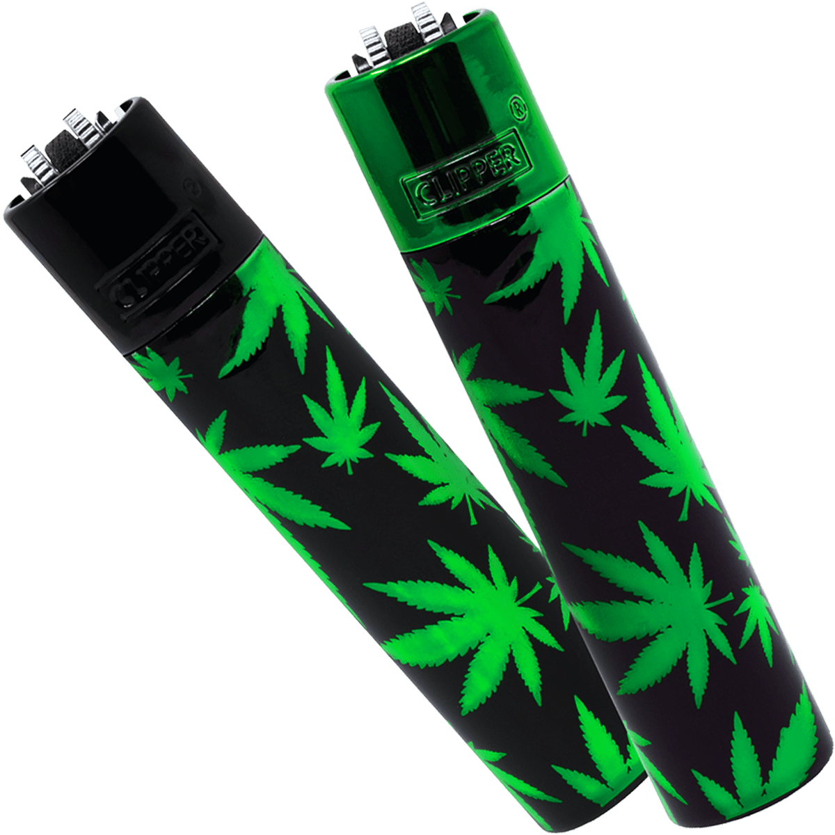 Encendedor Clipper Green Leaves Recargable Premium + Estuche - Imagen 6