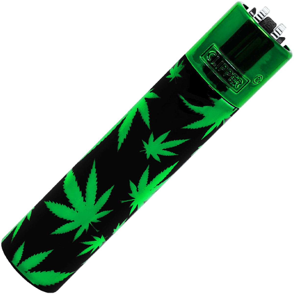 Encendedor Clipper Green Leaves Recargable Premium + Estuche - Imagen 5