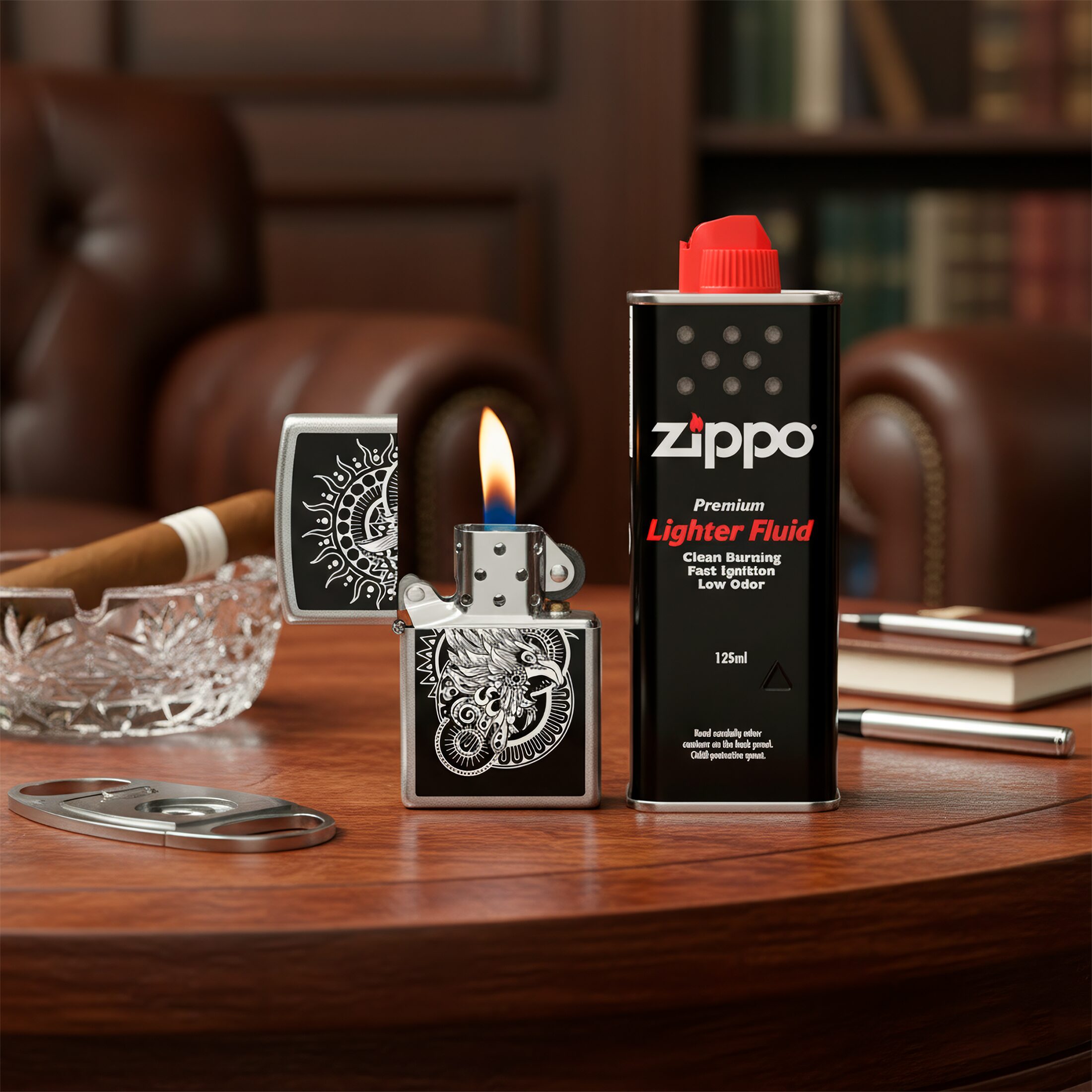 Encendedor Zippo Diseña Tu Mexico El Quinto Sol original con diseño a prueba de viento y acabado resistente Encendedor Zippo Diseña Tu Mexico marca Zippo modelo MZ207-MEX07 con estilo El Quinto Sol y sistema recargable