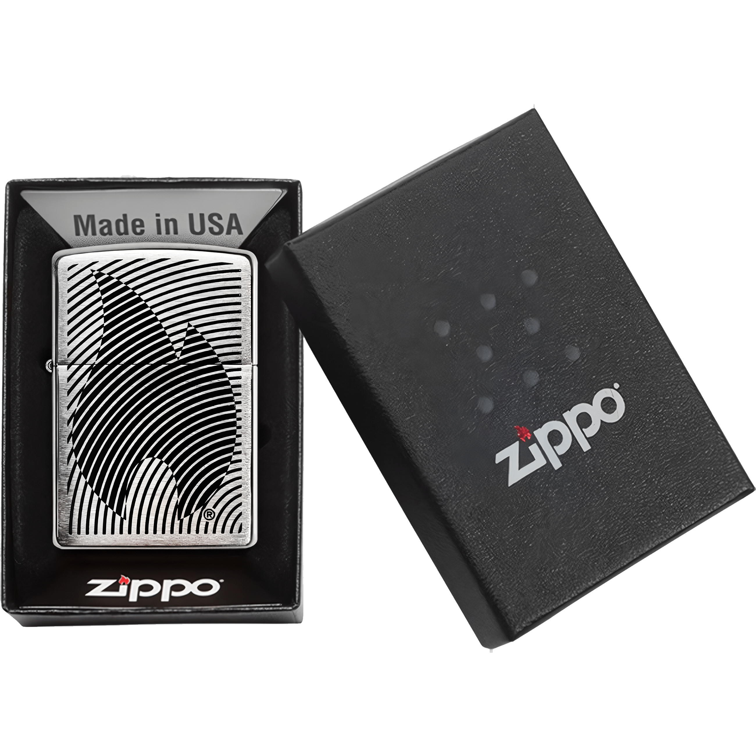 Encendedor Zippo Ilusión Flama edición especial modelo MZ29429 acabado decorativo original con diseño de flama marca Zippo Encendedor Zippo Ilusión Flama original a prueba de viento con diseño artístico y acabado premium fabricado en USA