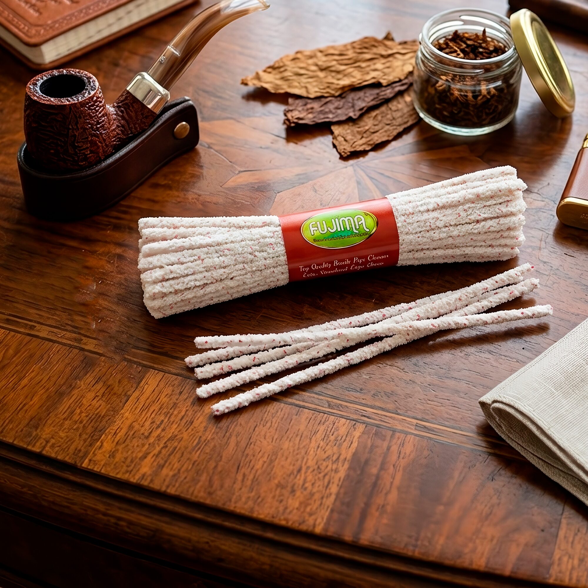 impia Pipas Mazo Fujima con 44 piezas abrasivas para eliminar suciedad en pipas y accesorios Limpia Pipas Mazo Fujima hebras abrasivas de 15.5 cm para limpieza profunda y eficaz FEW-P60