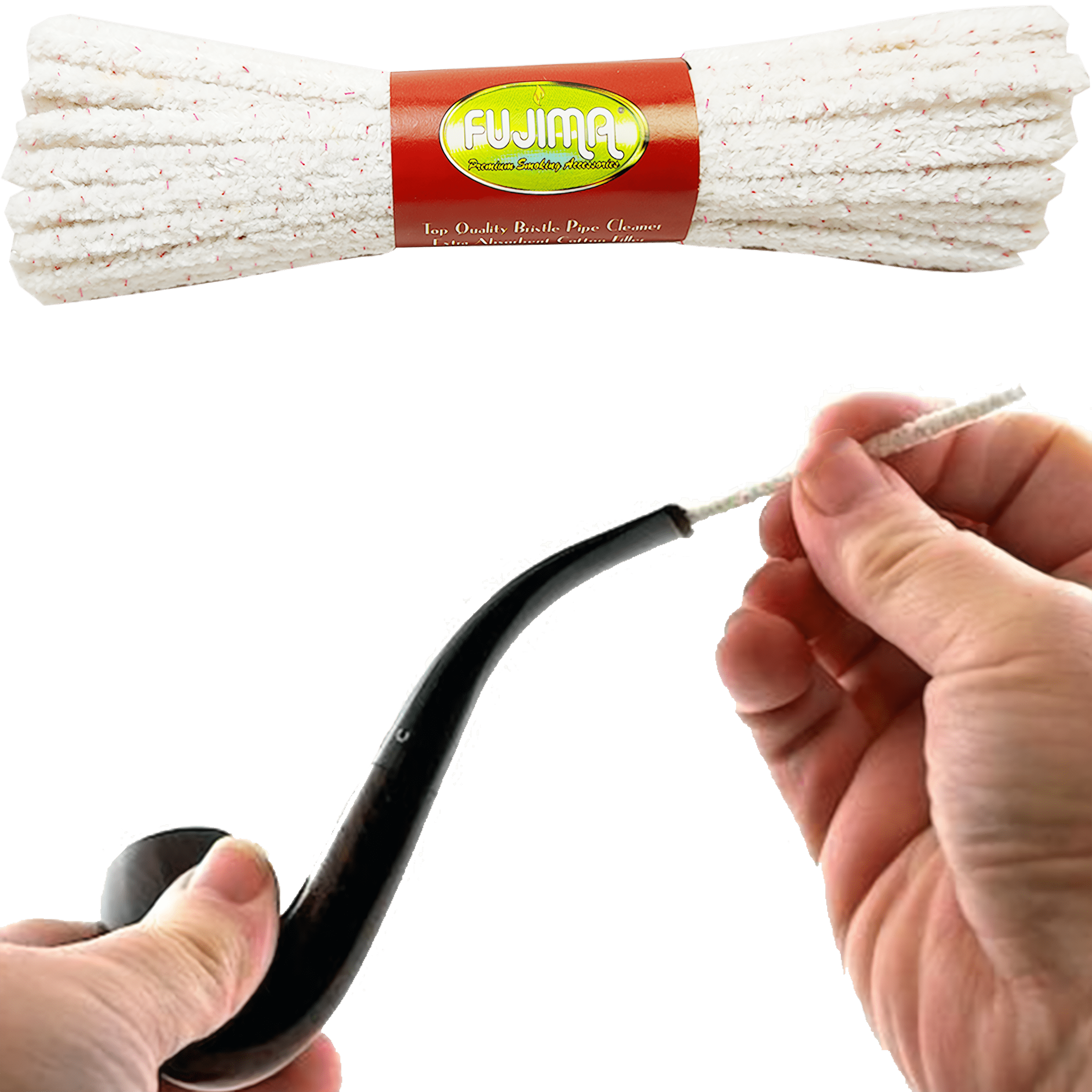 impia Pipas Mazo Fujima con 44 piezas abrasivas para eliminar suciedad en pipas y accesorios Limpia Pipas Mazo Fujima hebras abrasivas de 15.5 cm para limpieza profunda y eficaz FEW-P60