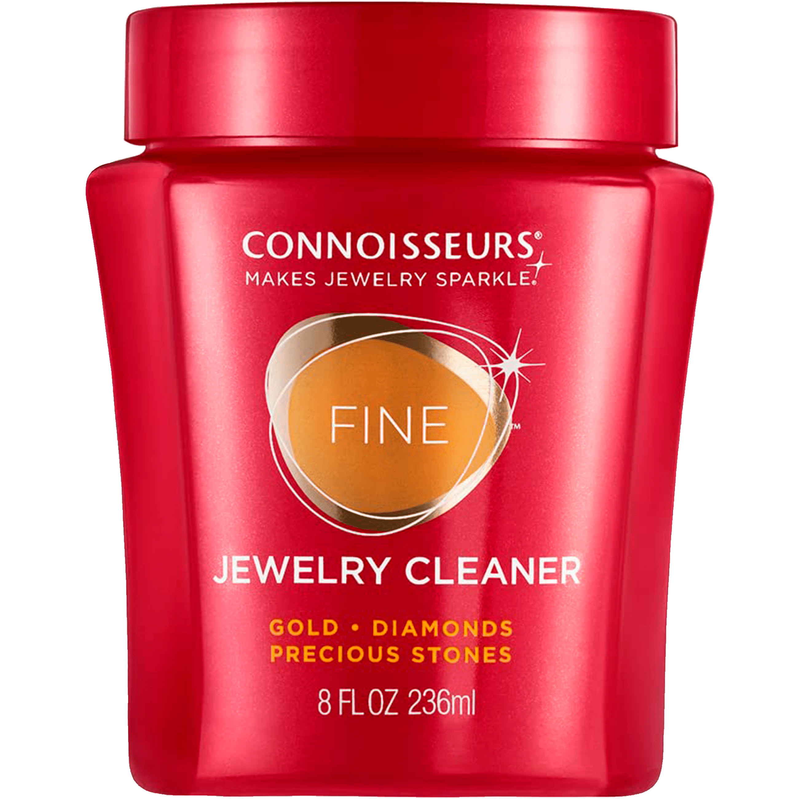 Limpiador De Oro Y Diamantes marca Connoisseurs con cepillo y bandeja solución líquida para limpieza de joyería premium Limpiador De Oro Y Diamantes Connoisseurs líquido para cadenas anillos aretes y collares con sistema de inmersión 2652