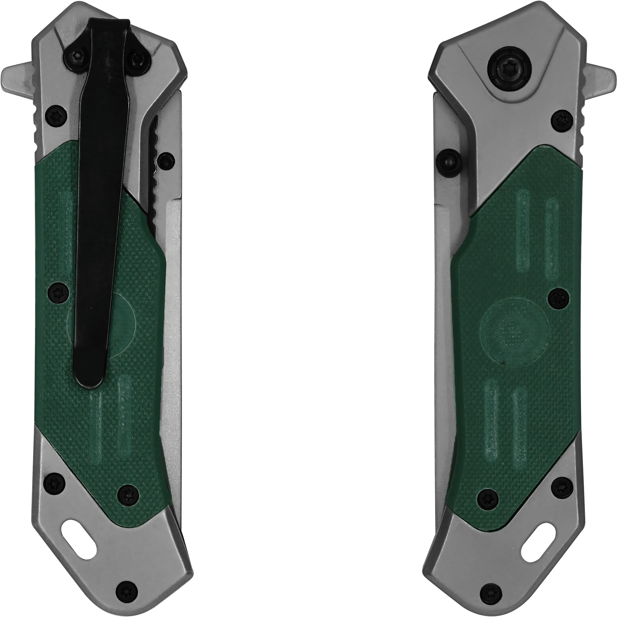 Navaja Automatica G10 Wallis con apertura rápida, acero inoxidable 3CR13 y clip. Ideal para uso rudo, EDC, camping y trabajo diario.