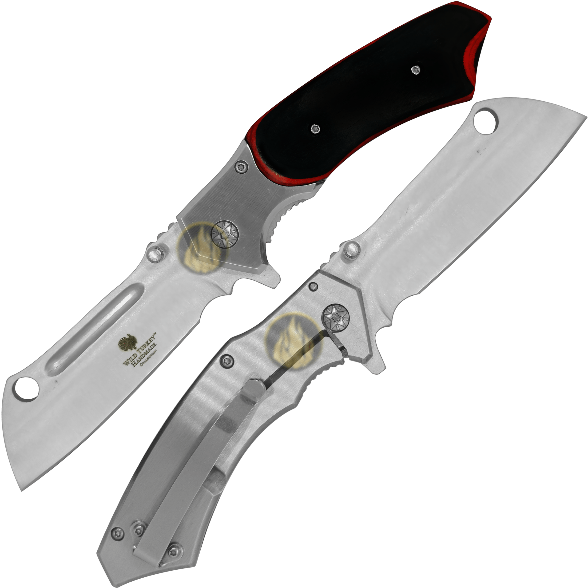 Navaja Automática Tactica Wild Turkey con hoja de acero inoxidable 420 y cachas de madera negra Navaja Automática Tactica marca Wild Turkey modelo WT-1096WD con apertura automática y clip