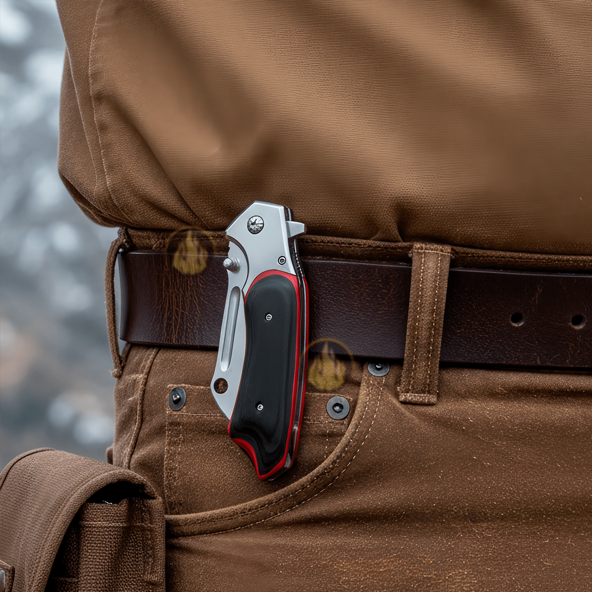 Navaja Automática Tactica Wild Turkey con hoja de acero inoxidable 420 y cachas de madera negra Navaja Automática Tactica marca Wild Turkey modelo WT-1096WD con apertura automática y clip