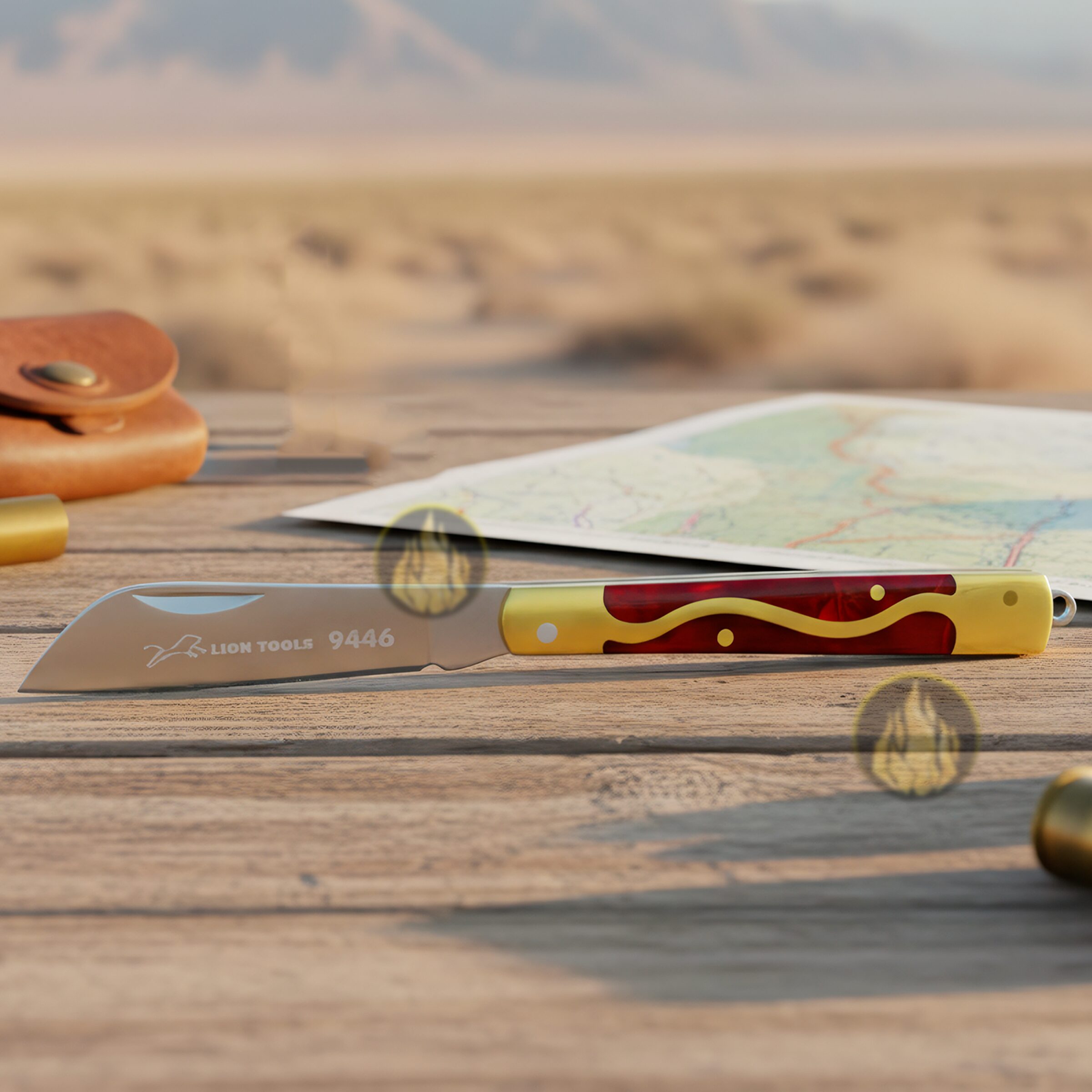 Navaja Cachas Concha Roja Lion Tools de bolsillo con hoja de acero inoxidable 420, mango tipo concha perla roja y apertura manual. Navaja Cachas Concha Roja marca Lion Tools modelo 9446 con hoja afilada de acero inoxidable 420 y mango decorativo tipo concha roja.