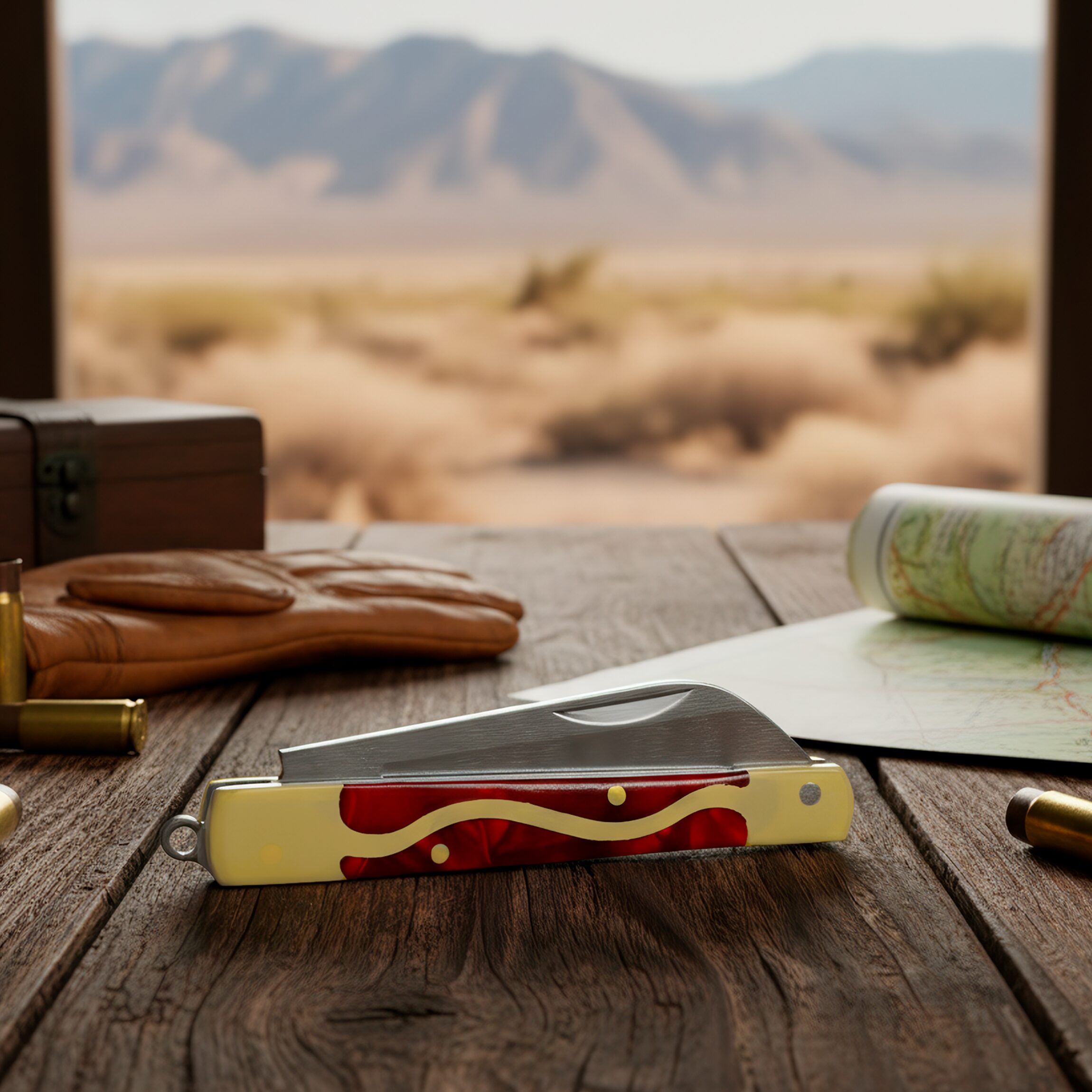 Navaja Cachas Concha Roja Lion Tools de bolsillo con hoja de acero inoxidable 420, mango tipo concha perla roja y apertura manual. Navaja Cachas Concha Roja marca Lion Tools modelo 9446 con hoja afilada de acero inoxidable 420 y mango decorativo tipo concha roja.