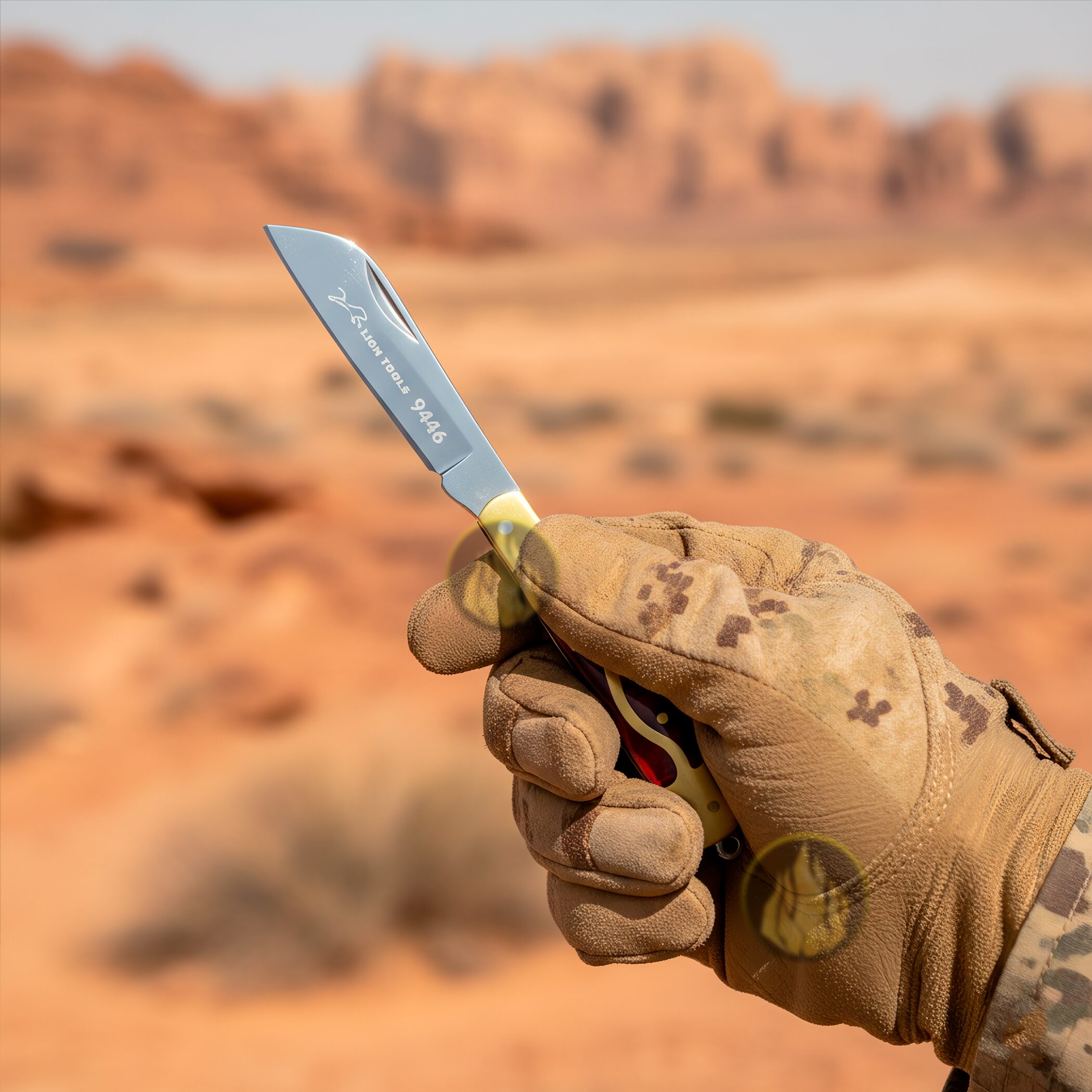 Navaja Cachas Concha Roja Lion Tools de bolsillo con hoja de acero inoxidable 420, mango tipo concha perla roja y apertura manual. Navaja Cachas Concha Roja marca Lion Tools modelo 9446 con hoja afilada de acero inoxidable 420 y mango decorativo tipo concha roja.