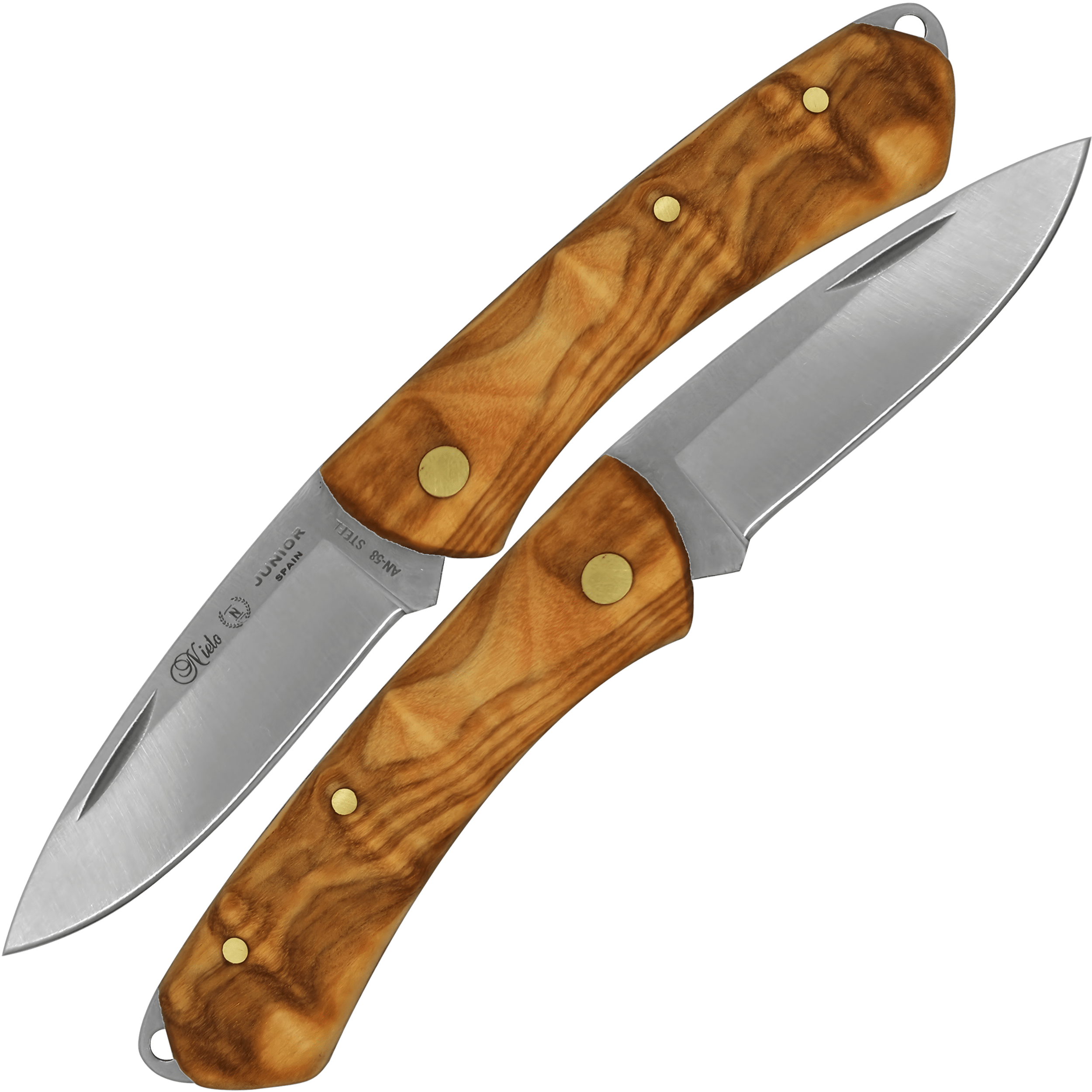 Navaja Campera Artesanal Miguel Nieto modelo 394 Junior con hoja de acero inoxidable AN58 y cachas de madera.