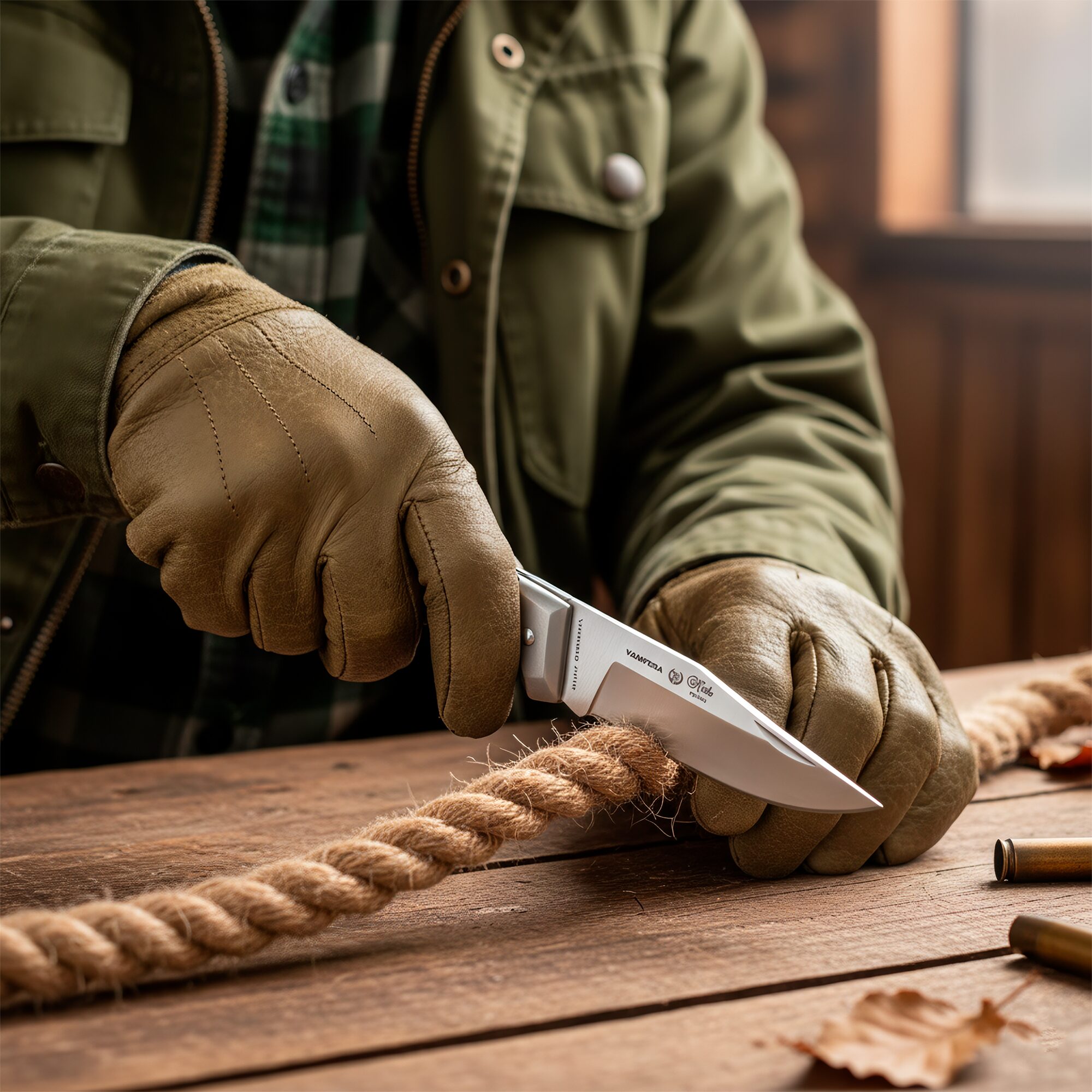 Navaja Campera Artesanal Miguel Nieto modelo 710 con hoja de acero inoxidable AN58 y seguro de muelle.