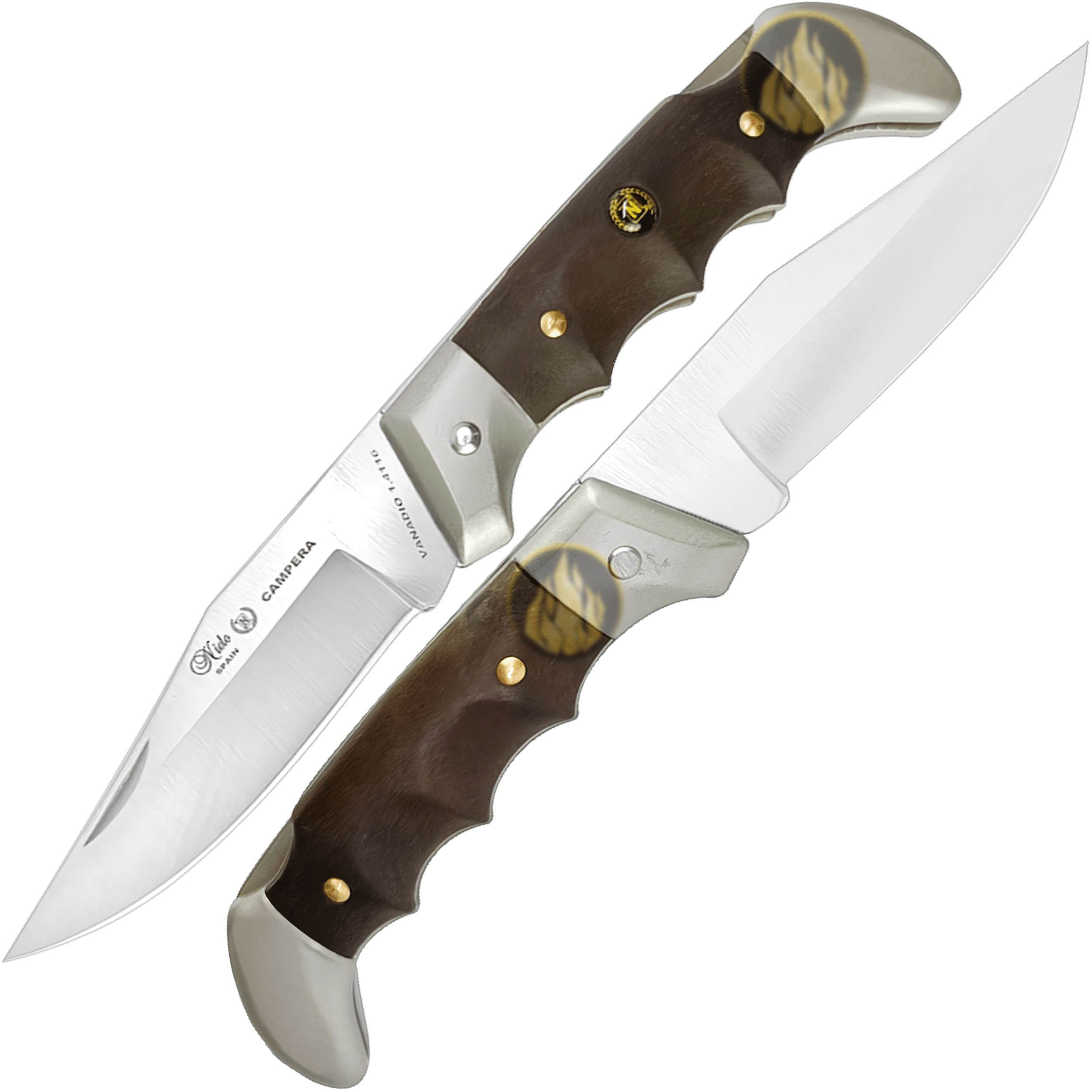 Navaja Campera Artesanal Miguel Nieto modelo 710 con hoja de acero inoxidable AN58 y seguro de muelle.