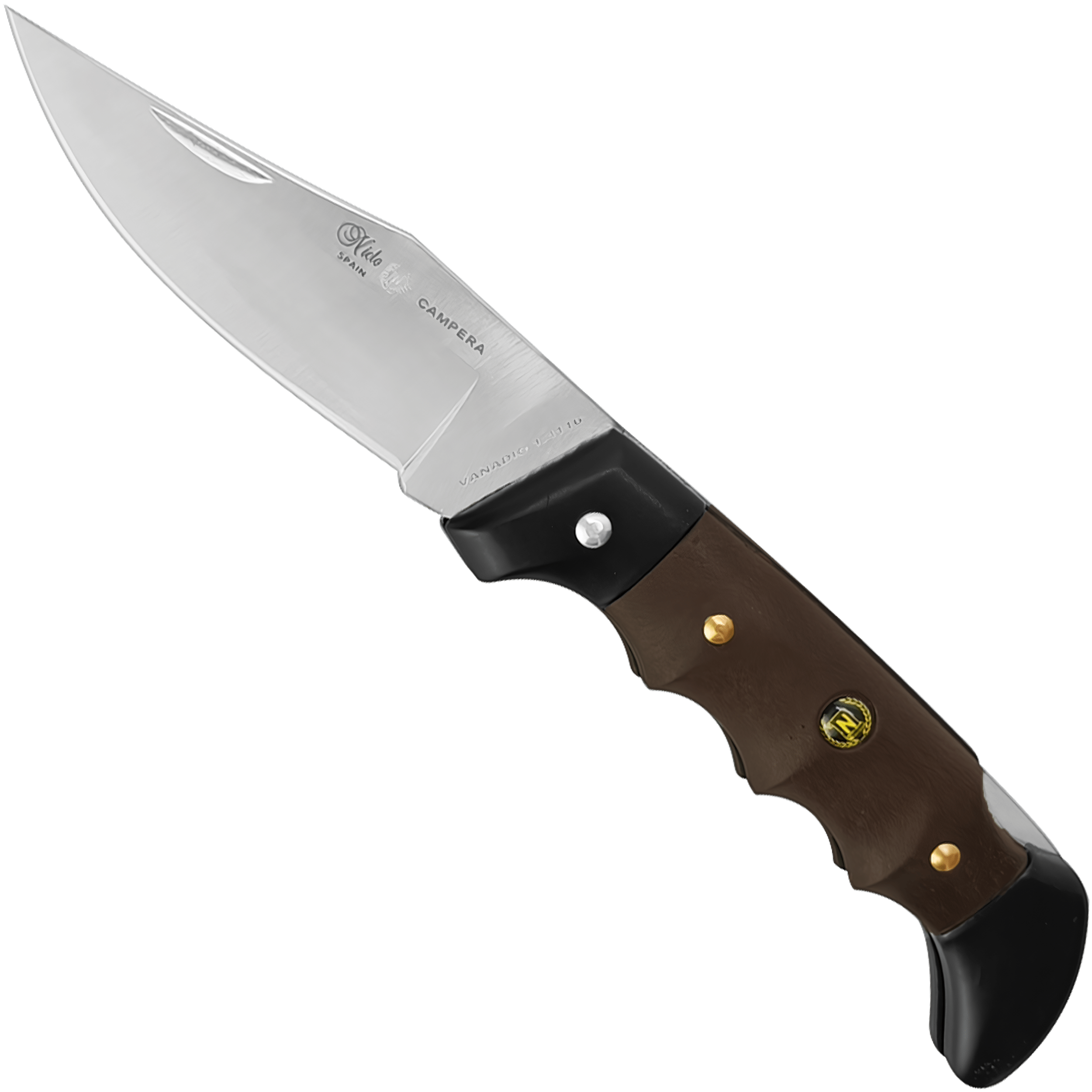 Navaja Campera Artesanal Miguel Nieto modelo 720 con hoja de acero inoxidable AN58 y seguro de muelle.