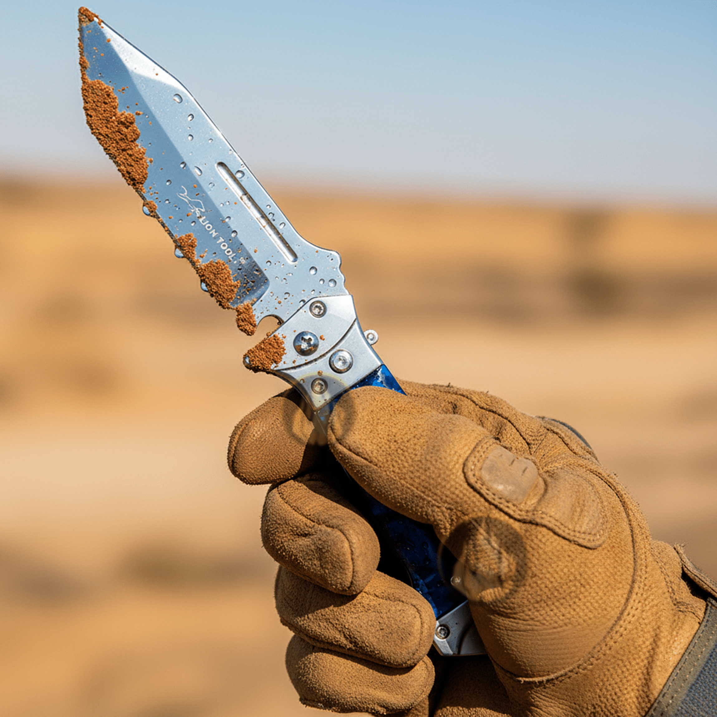 Navaja Tactica Uso Rudo Campismo Lion Tools color azul con hoja de acero inoxidable 420 y clip para cinturón. Navaja Tactica Uso Rudo Campismo marca Lion Tools modelo 7085 con hoja afilada de 8.5 cm y diseño plegable.