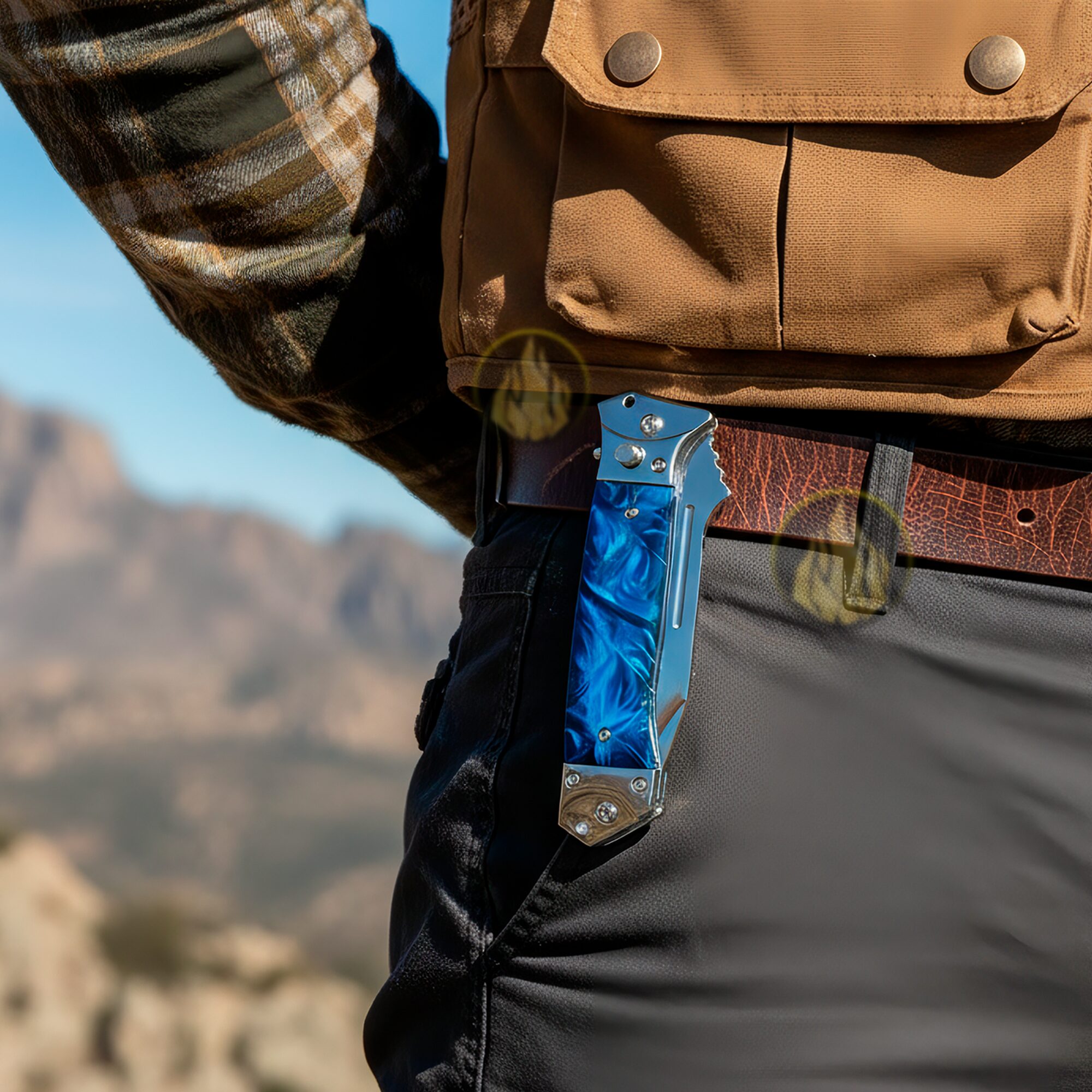 Navaja Tactica Uso Rudo Campismo Lion Tools color azul con hoja de acero inoxidable 420 y clip para cinturón. Navaja Tactica Uso Rudo Campismo marca Lion Tools modelo 7085 con hoja afilada de 8.5 cm y diseño plegable.