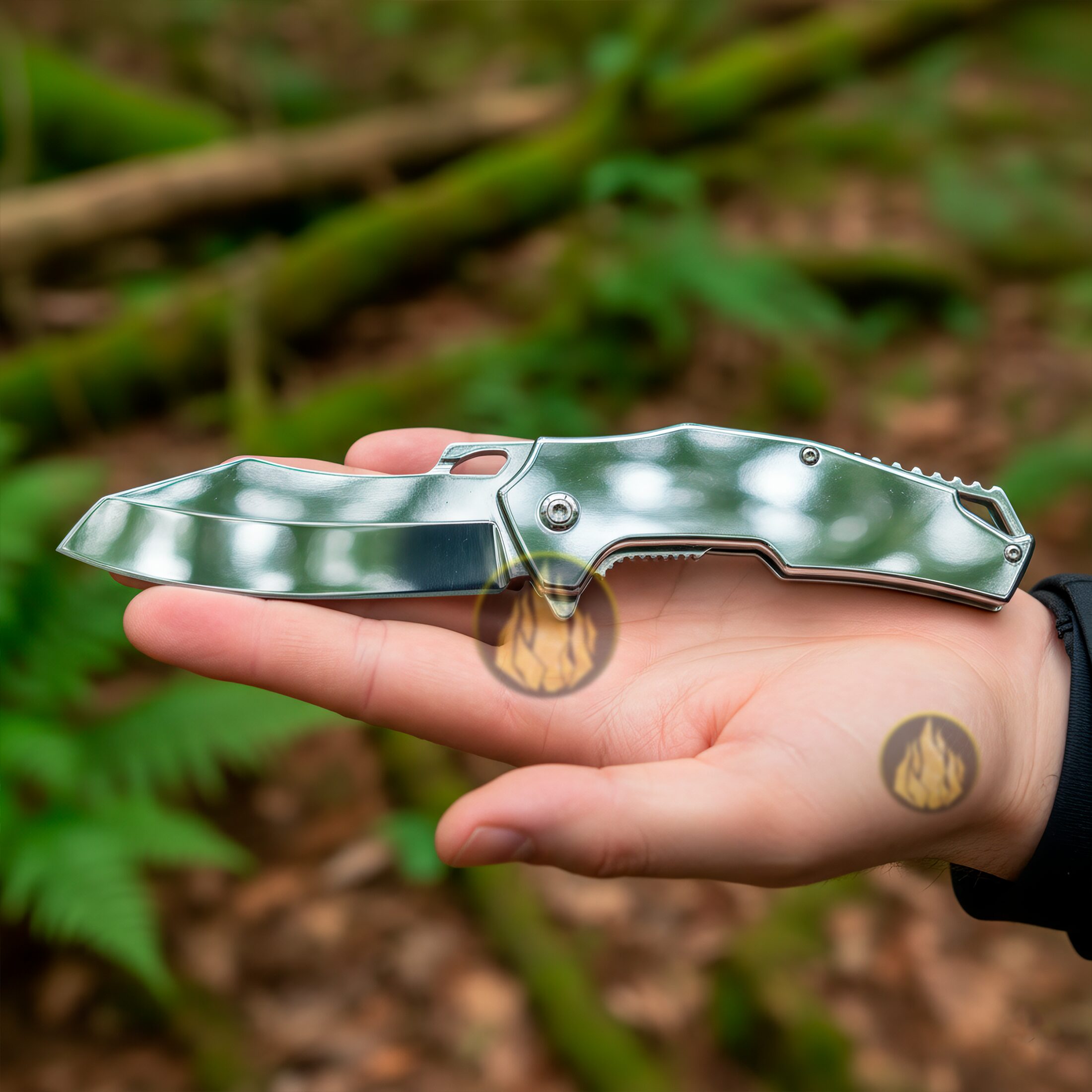 Navaja De Titanio Automatica Razor Tactical con clip para cinturón y hoja afilada modelo RT-7112SL Navaja De Titanio Automatica Razor Tactical táctica militar con apertura automática y seguro