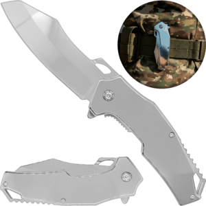 Navaja De Titanio Automatica Razor Tactical con clip para cinturón y hoja afilada modelo RT-7112SL Navaja De Titanio Automatica Razor Tactical táctica militar con apertura automática y seguro
