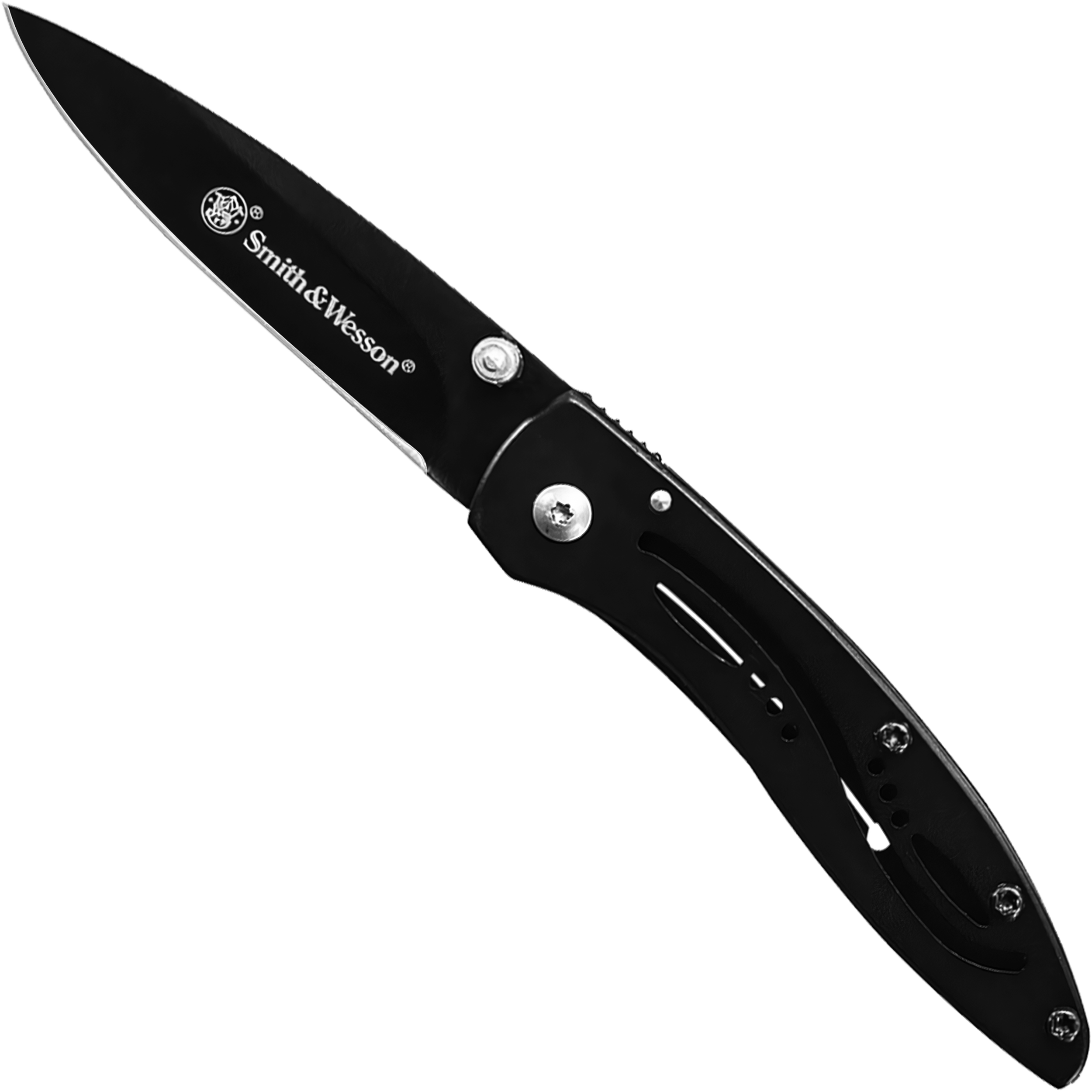 Navaja Smith & Wesson Framelock Folding modelo Little Pal CKLPB con hoja de 5.2 cm y mango ergonómico.