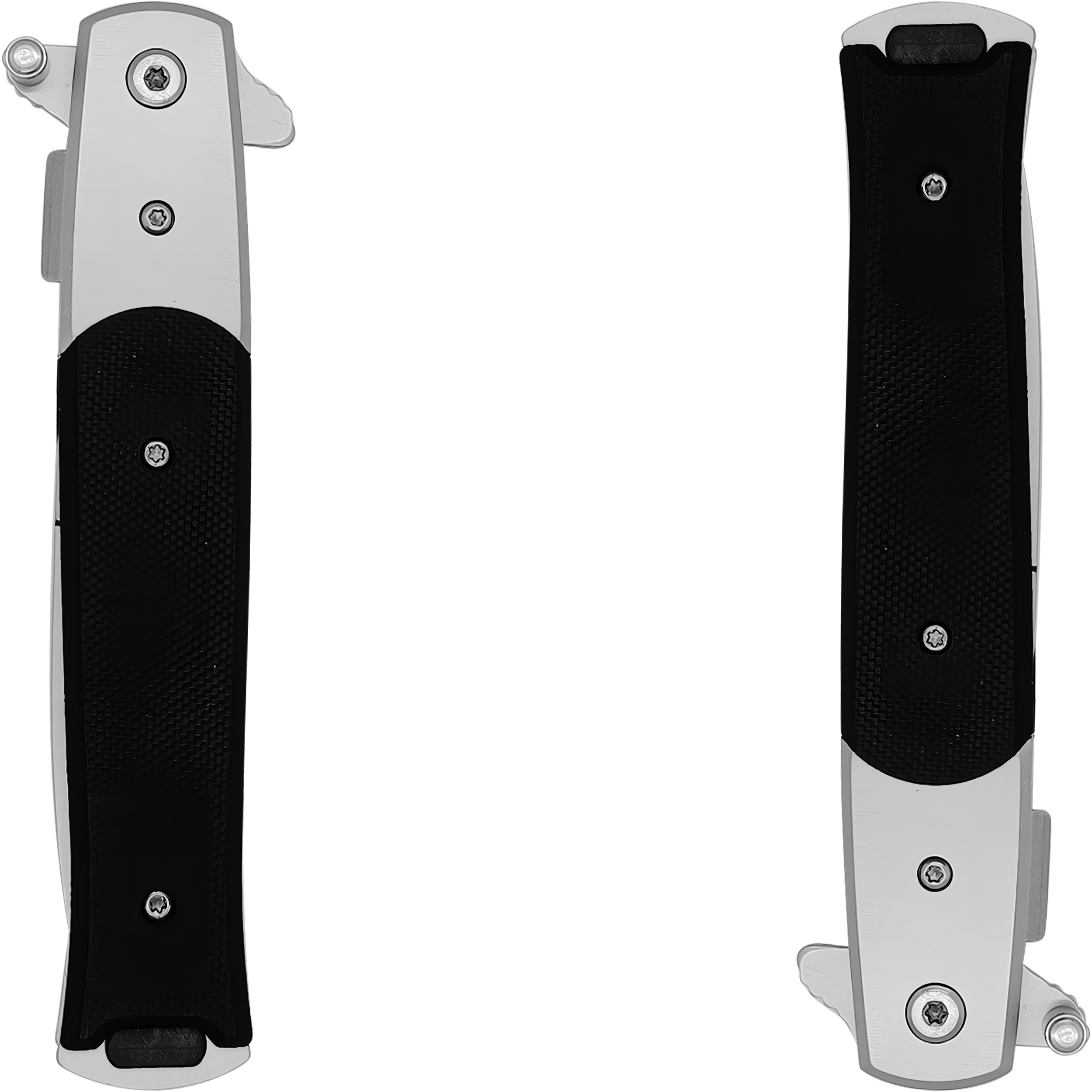 Navaja Stiletto Automática Clásica Razor Tactical con hoja lisa de acero inoxidable 440 y diseño táctico italiano con clip. Clásica marca Razor Tactical modelo RT 7033G10 con hoja afilada de 10 cm y mango de 12.3 cm.