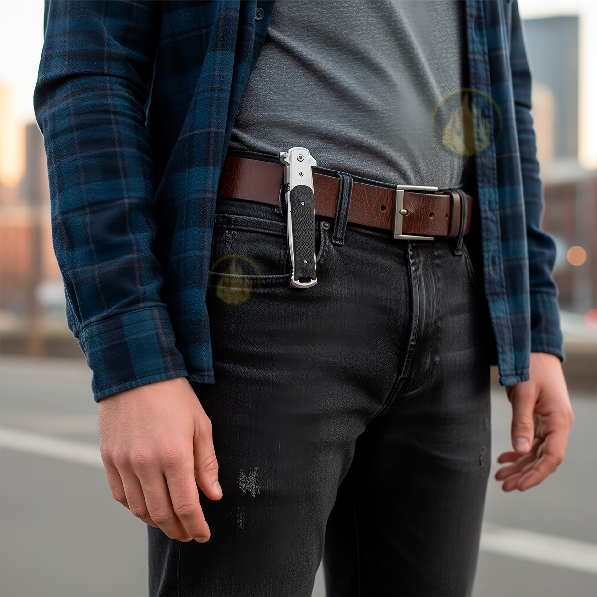 Navaja Stiletto Automática Clásica Razor Tactical con hoja lisa de acero inoxidable 440 y diseño táctico italiano con clip. Clásica marca Razor Tactical modelo RT 7033G10 con hoja afilada de 10 cm y mango de 12.3 cm.