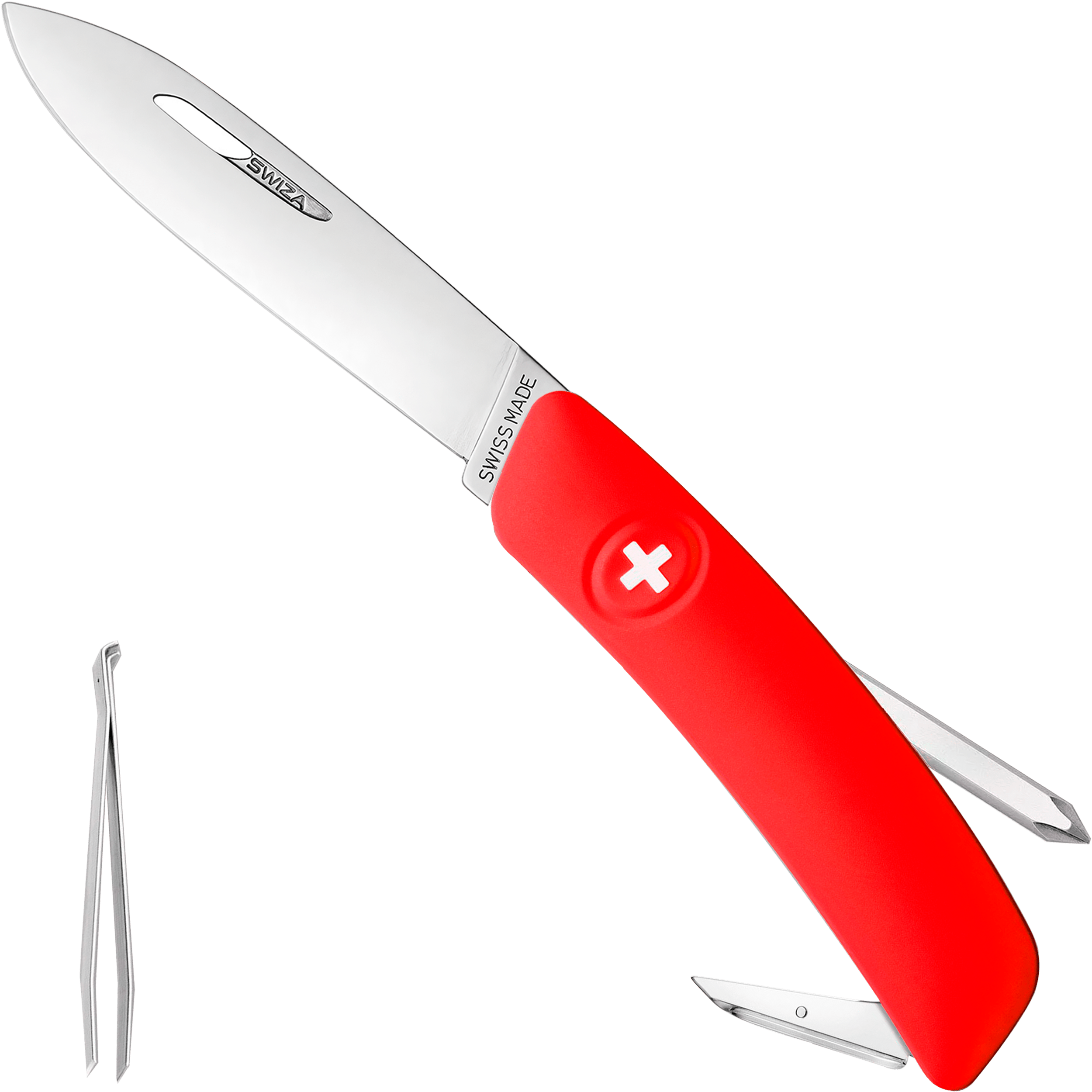 Navaja Suiza Multiherramienta con desarmador Phillips y hoja de acero inoxidable 440 modelo Standard D02 Navaja Suiza Multiherramienta con 6 funciones incluyendo pinza, punzón y escariador resistente