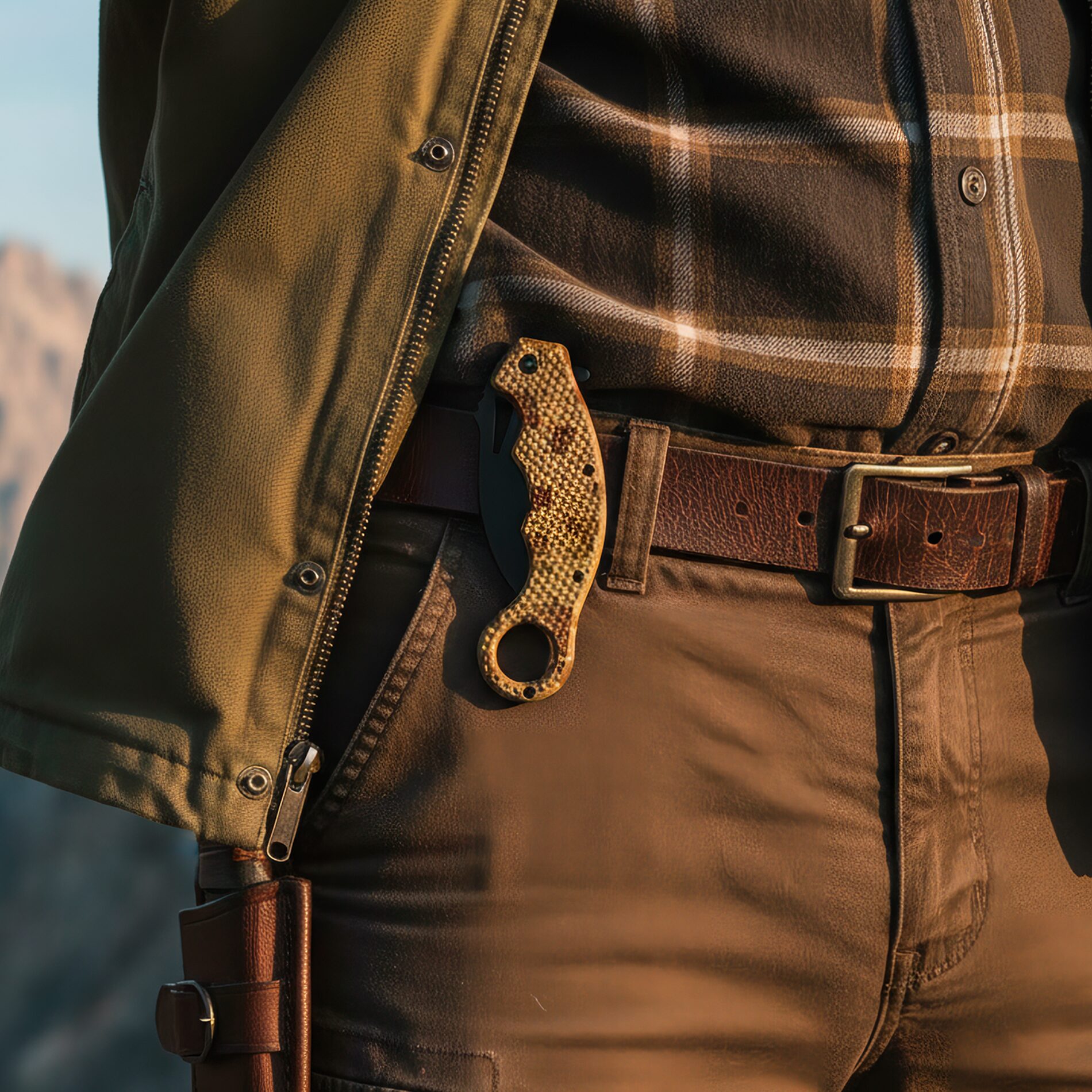 Navaja Automatica Karambit marca Lion Tools modelo 9456 con hoja afilada curva estilo karambit y mango ergonómico táctico.