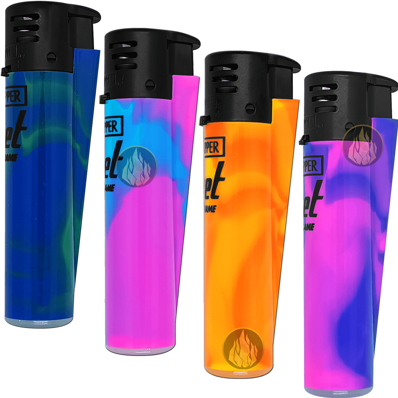 Encendedor Soplete Clipper Jet Flame recargable marca Clipper color variado con llama regulable
