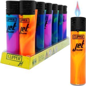 Encendedor Soplete Clipper Jet Flame recargable marca Clipper color variado con llama regulable