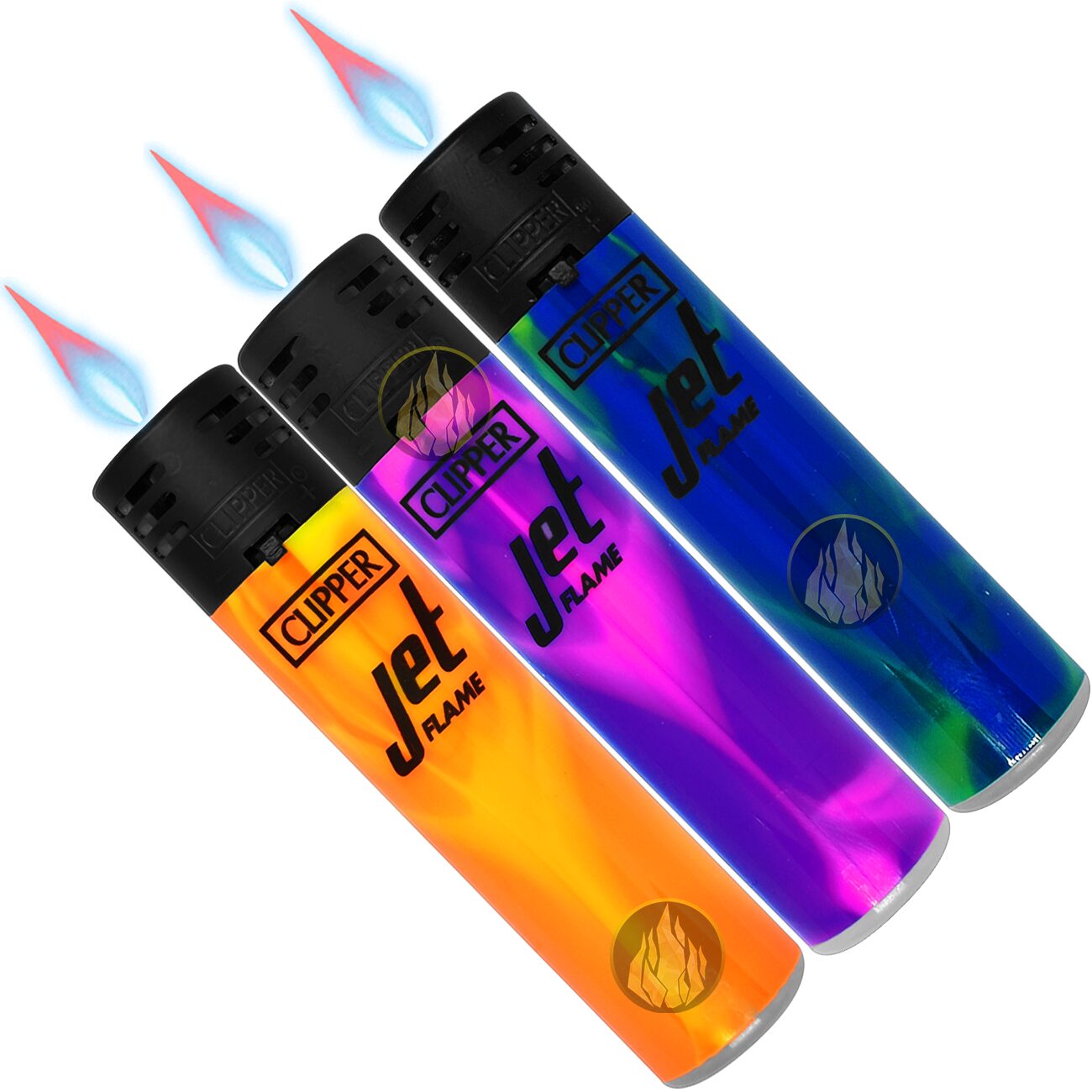 Encendedor Soplete Clipper Jet Flame recargable marca Clipper color variado con llama regulable