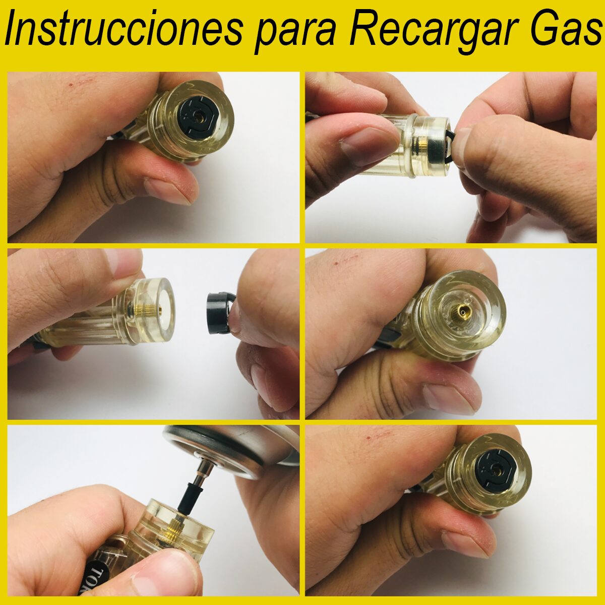 Encendedor De Soplete 3 Llamas Recargable Butano Flama - Imagen 9