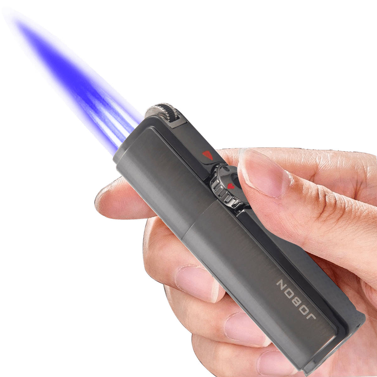 Encendedor De Soplete 3 Flamas acero inoxidable recargable butano de lujo