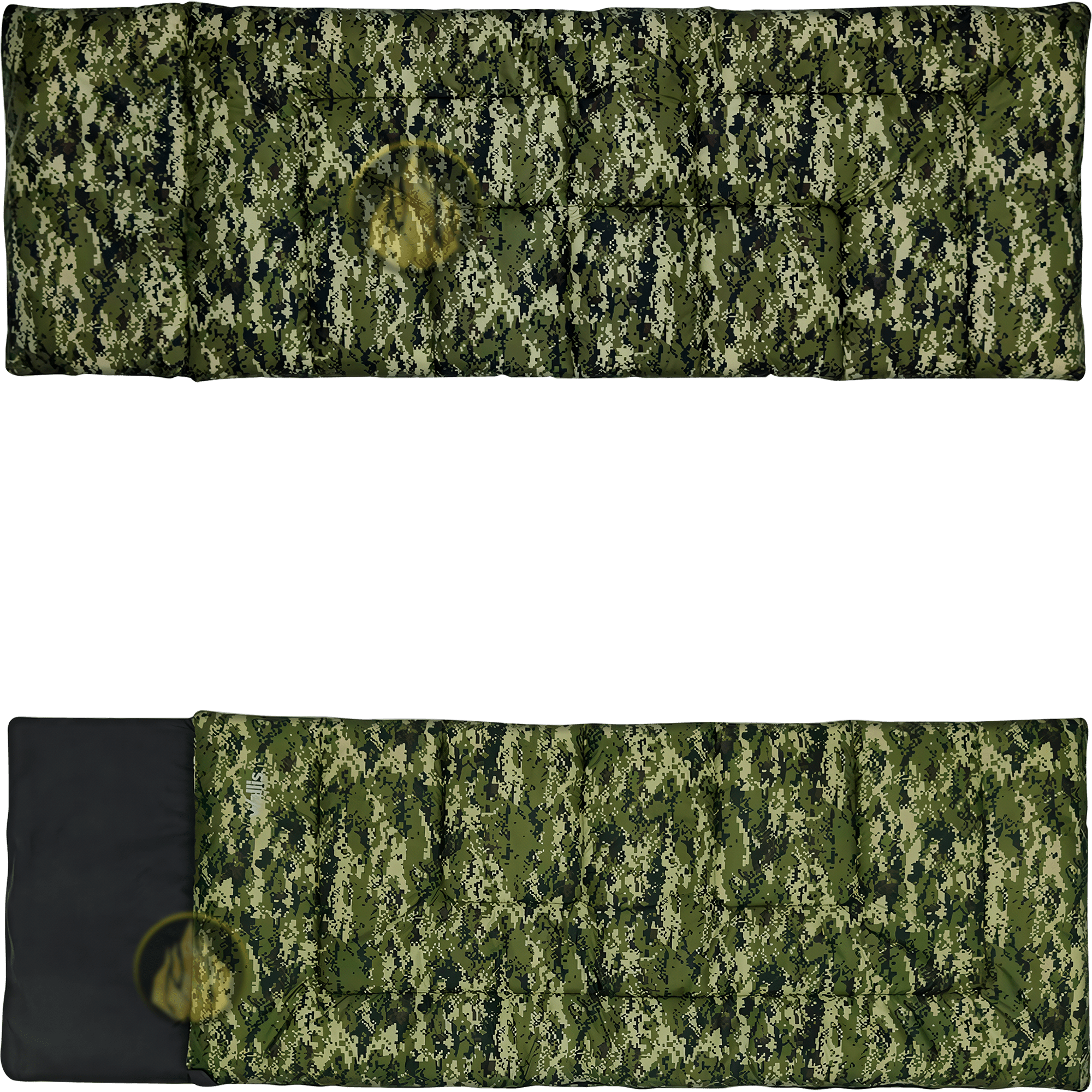 Bolsa De Dormir Pilot 350 marca Wallis color camuflaje para camping con temperatura de hasta -5°C