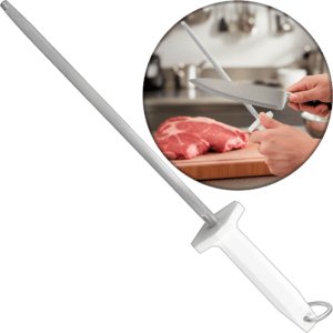 Chaira Redonda 10 Pulgadas marca Lion Tools con cuerpo de acero carbono y mango de plástico 8378