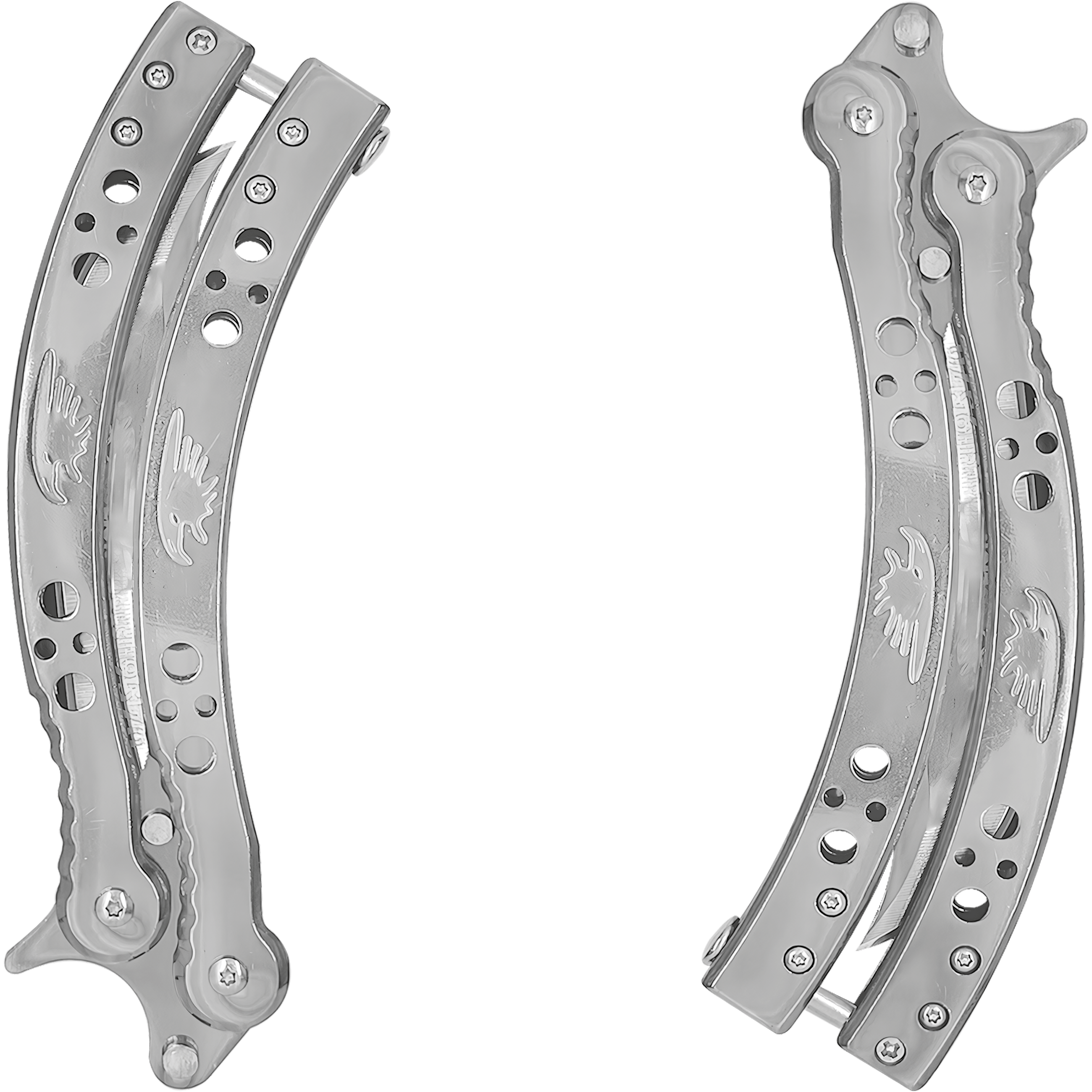 Cuchillo Navaja Mariposa Acero Lion Tools inoxidable 420 con seguro anti cierre y filo durable 9572