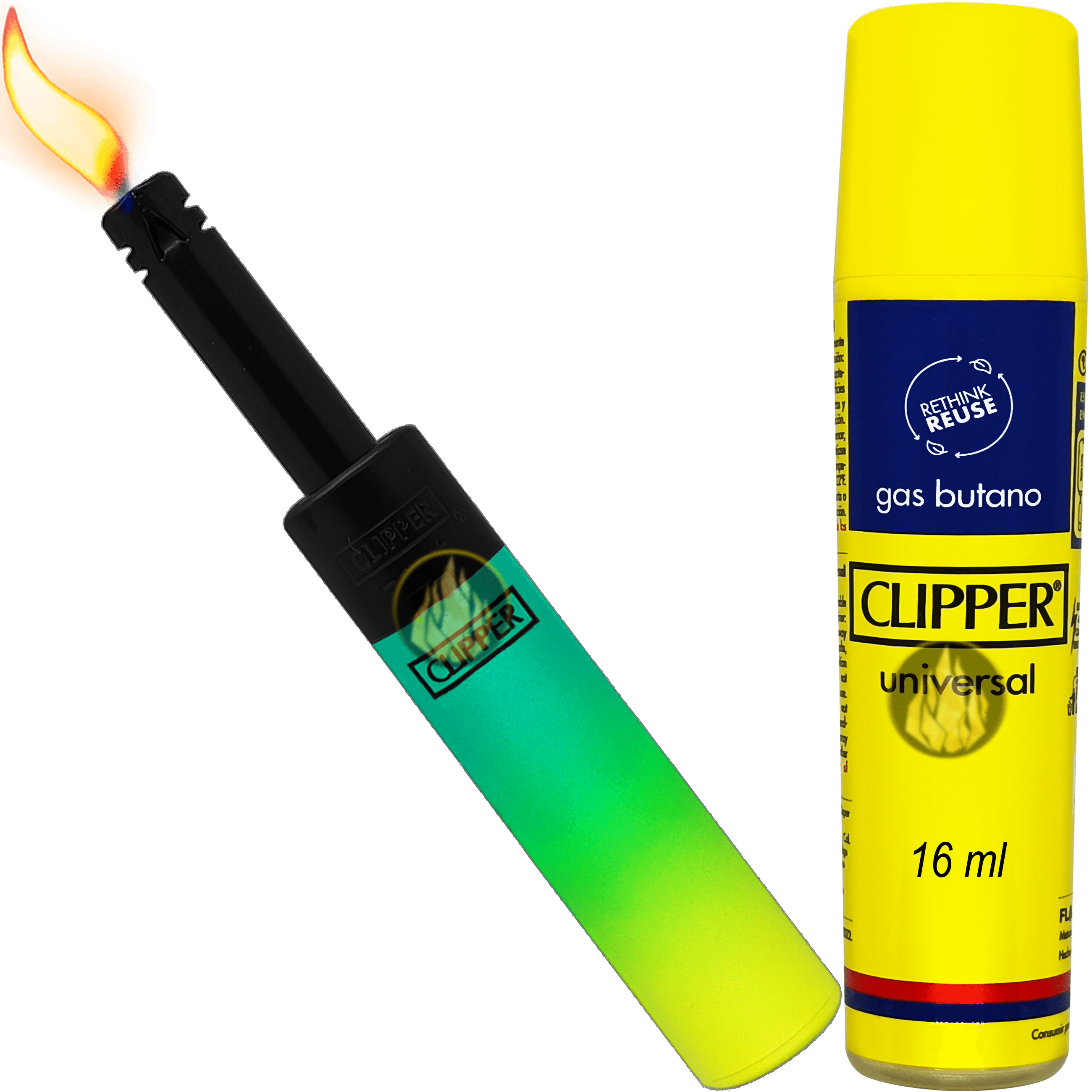 Encendedor Clipper Recargable modelo ECD24 plástico portátil uso diario
