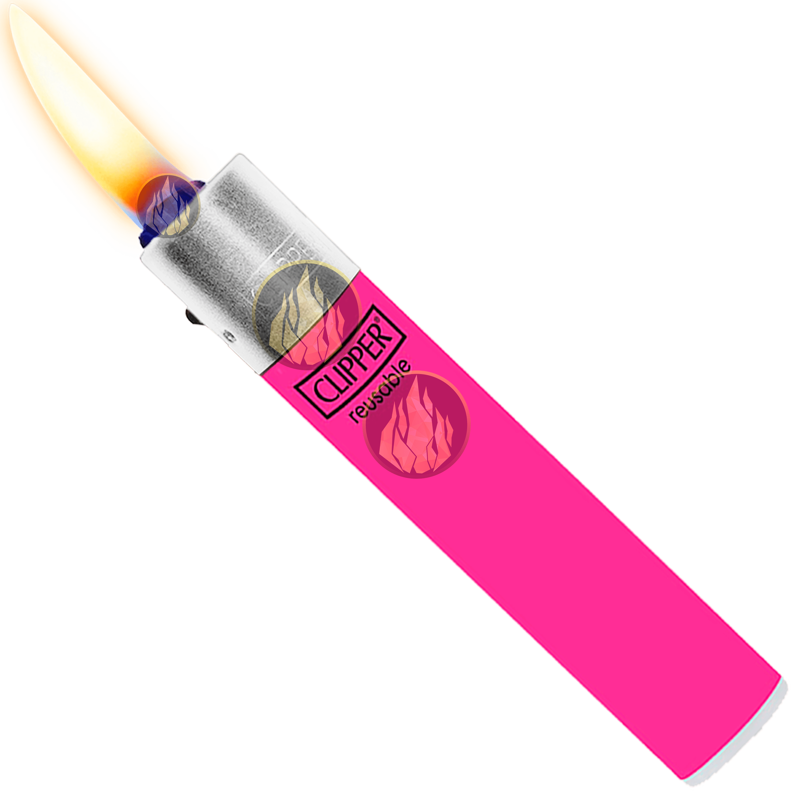 Encendedor Recargable Clipper CP22R fluo paquete 24 piezas colores fluorescentes