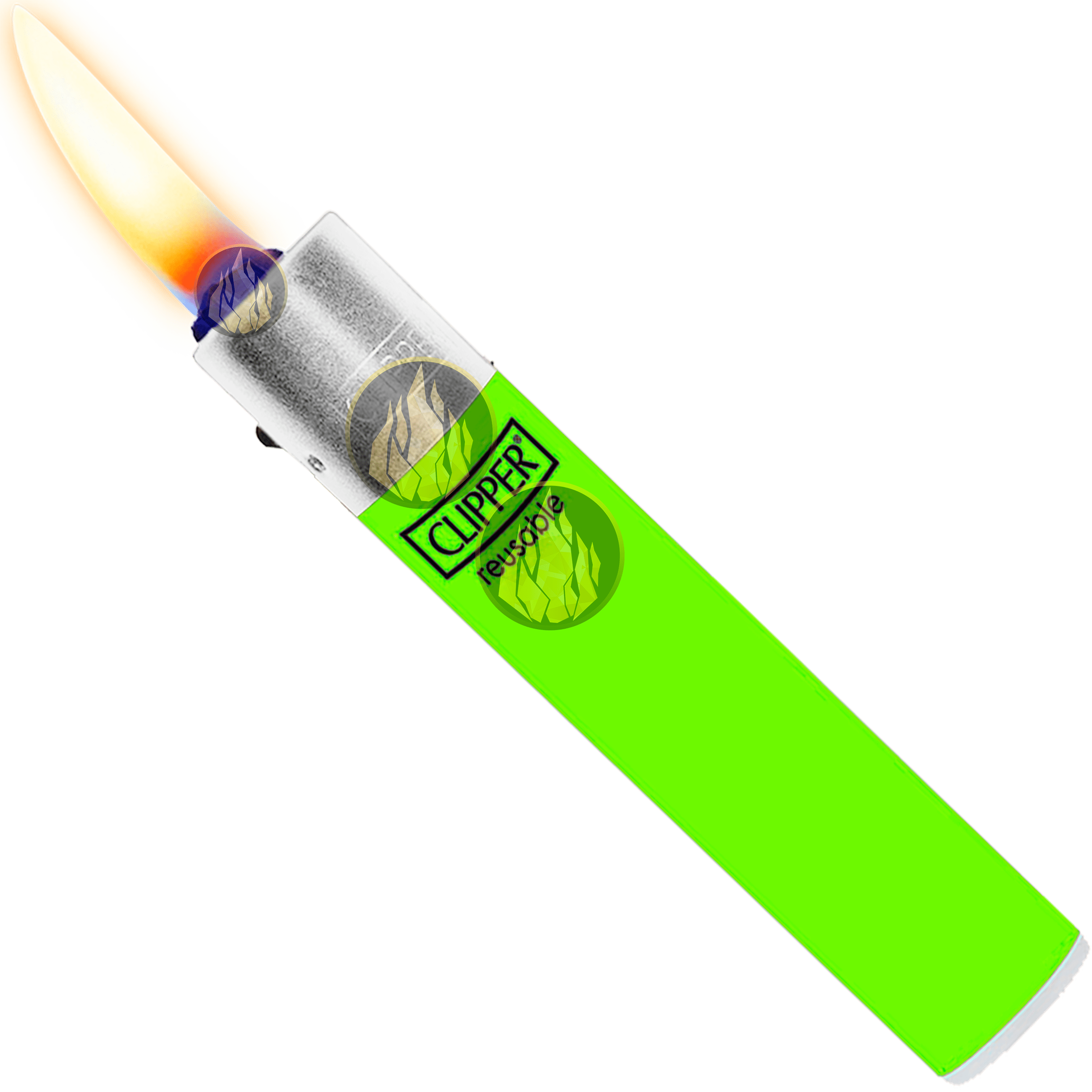 Encendedor Recargable Clipper CP22R fluo paquete 24 piezas colores fluorescentes