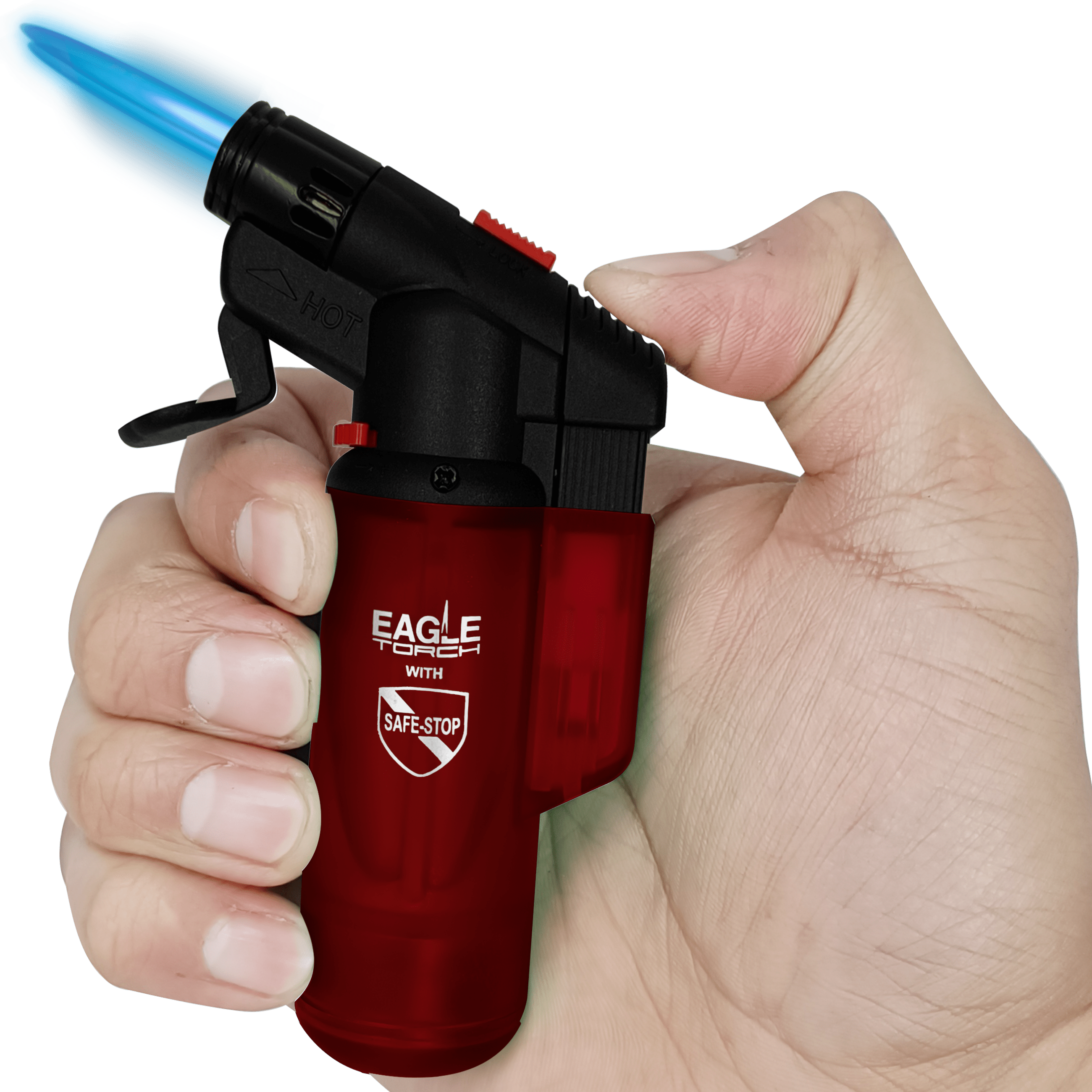 Encendedor Soplete Recargable Gas Butano Eagle Torch 1 flama con regulador EETOM2