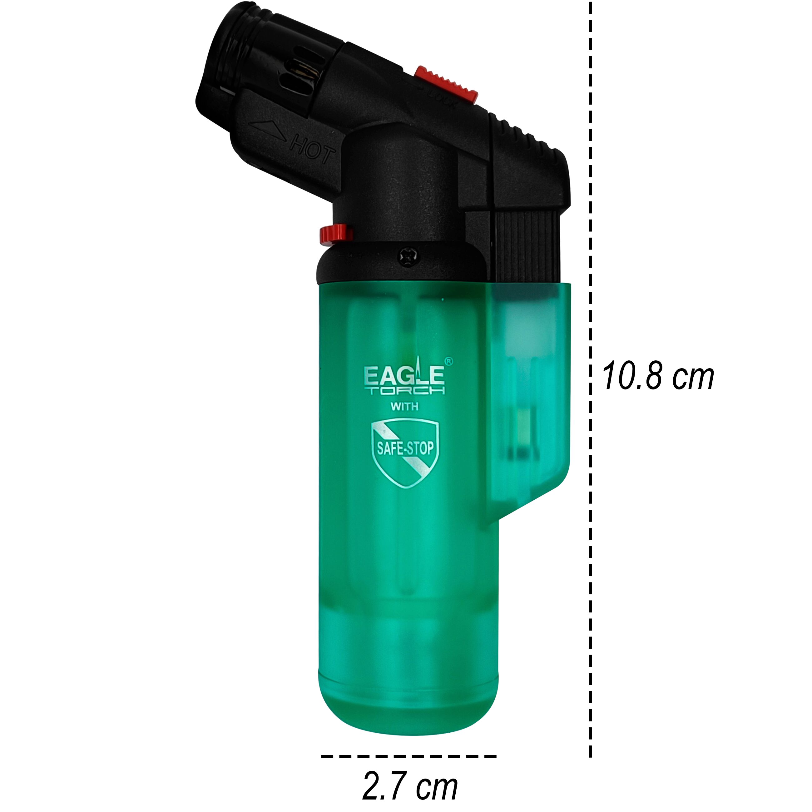 Encendedor Soplete Recargable Gas Butano Eagle Torch 1 flama con regulador EETOM2