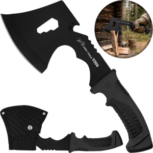 Hacha Tactica De Supervivencia Lion Tools acero inoxidable 420 con funda nylon portada