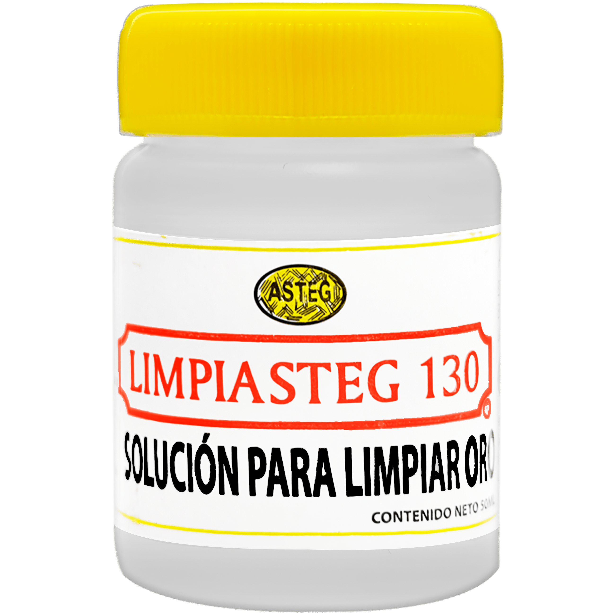 Limpiador de Oro Limpiasteg 130 marca Limpiasteg solución líquida de 50 ml para joyería de oro