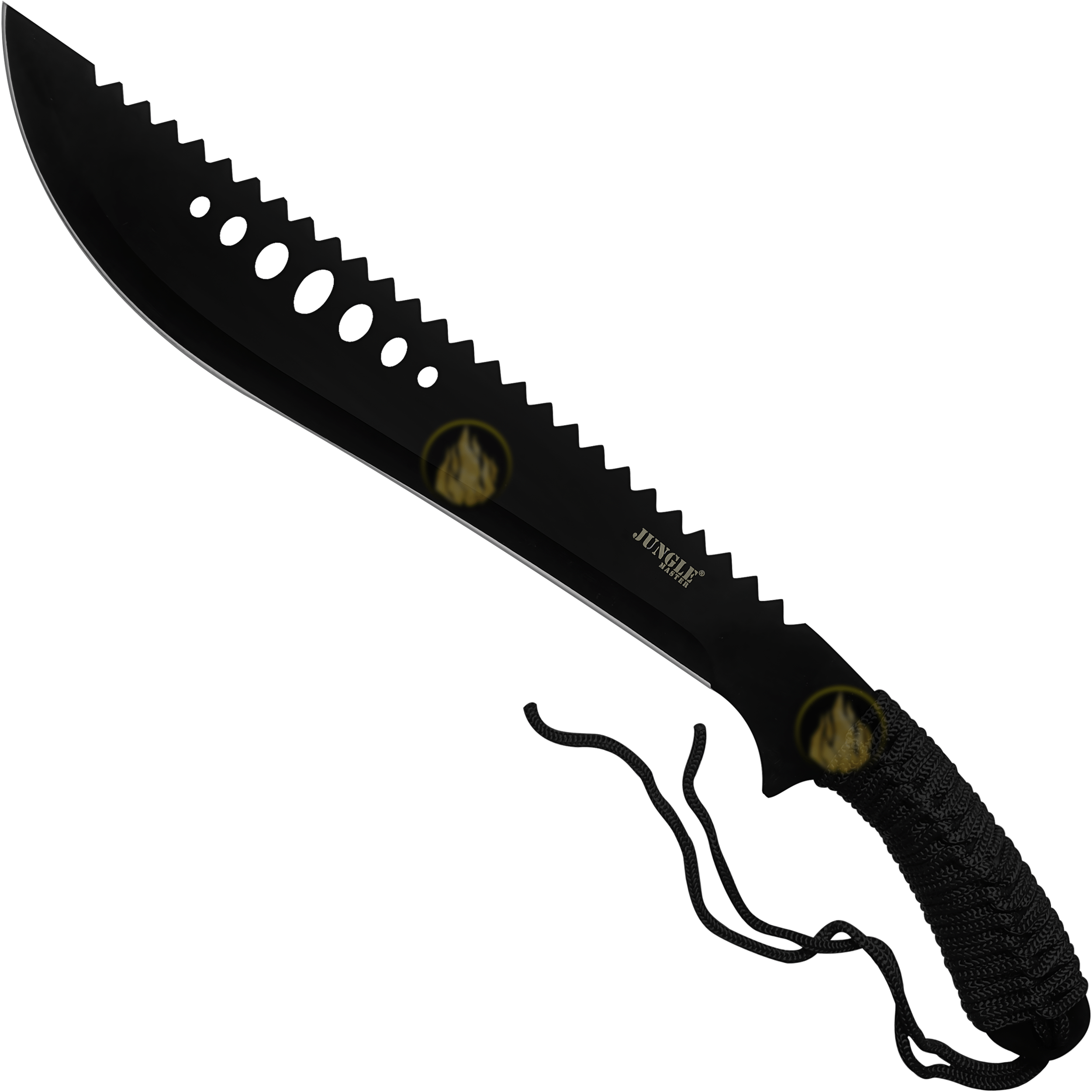 Machete Dentado Uso Rudo Jungle Master acero inoxidable 21 pulgadas con funda exhibicion