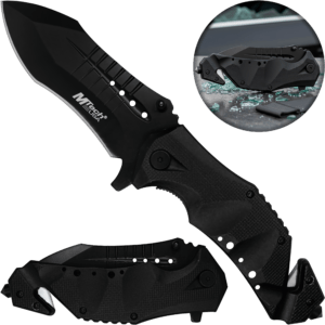 Navaja Automática Emergencia Mtech USA modelo MT-A845BK hoja afilada portada