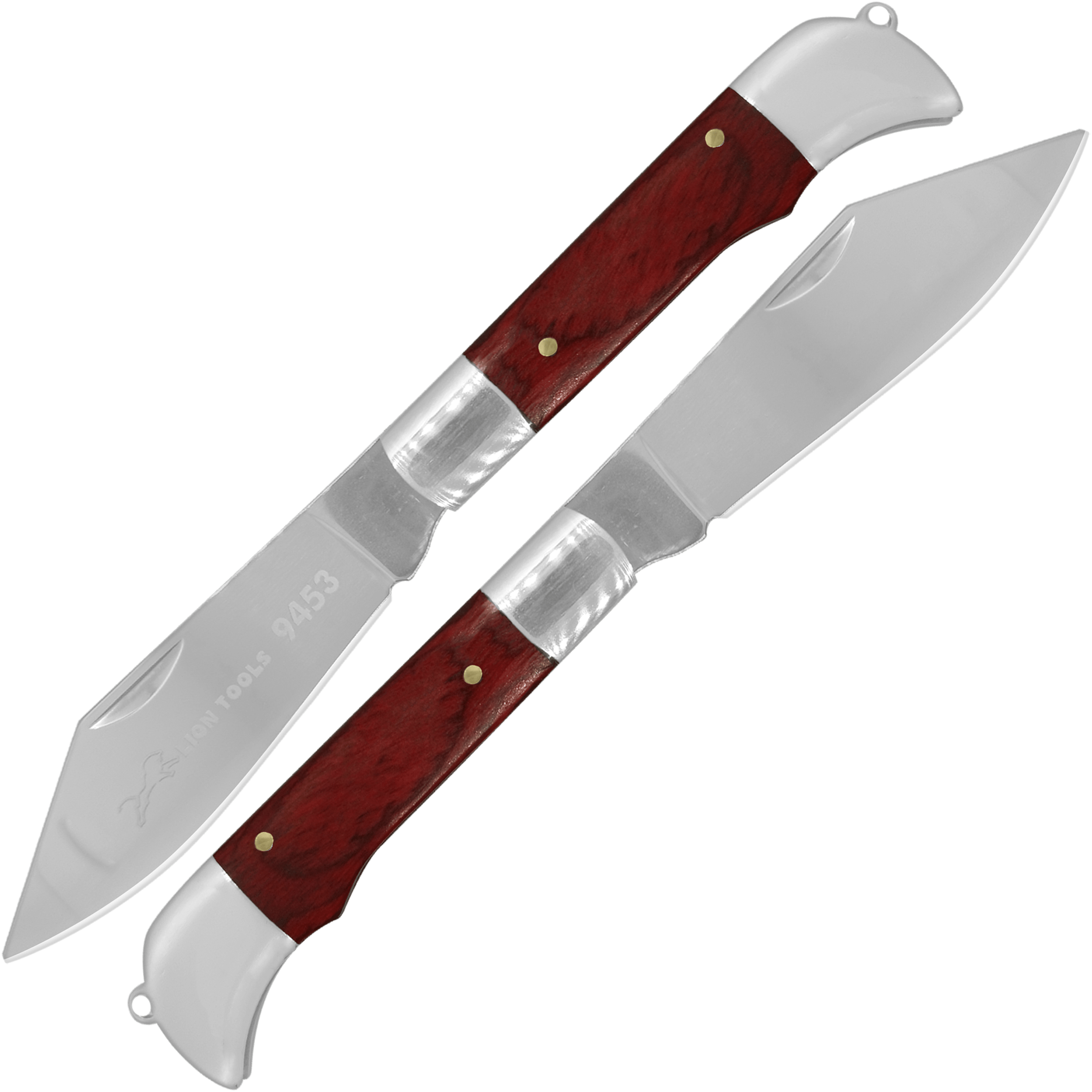 Navaja Cachas De Madera Lion Tools acero inoxidable 420 uso rudo 9453 vista 2 navajas