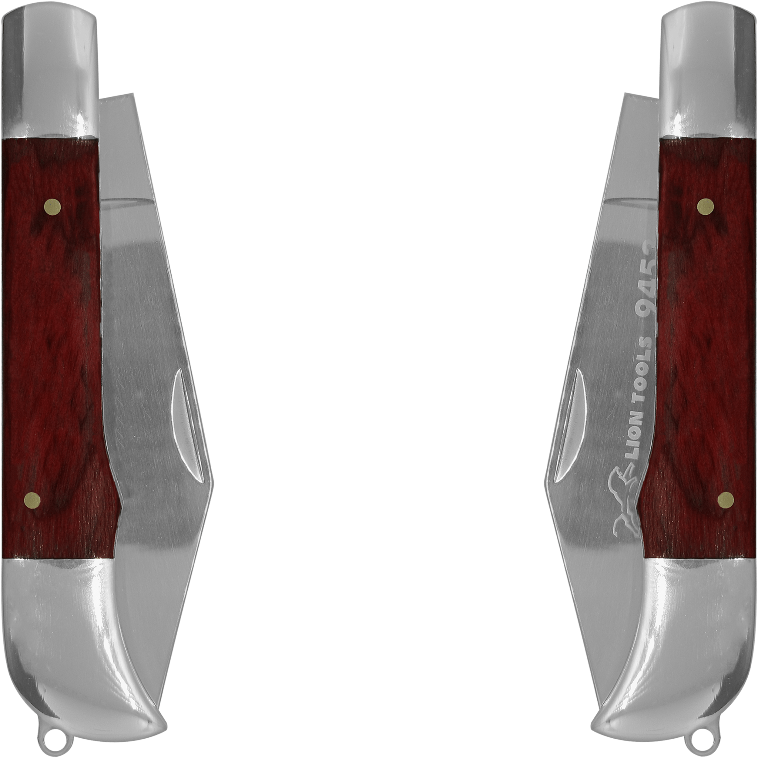 Navaja Cachas De Madera Lion Tools acero inoxidable 420 uso rudo 9453 navaja cerrada