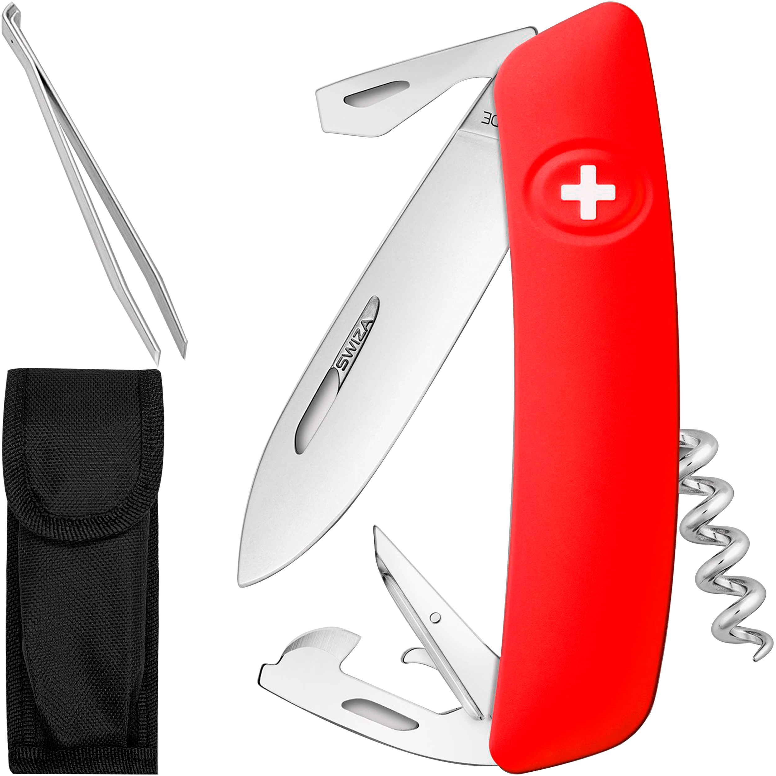 Navaja Swiza 6 Herramientas D03 Allmatt acero inoxidable 440 con funda nylon OGG-NV03-R portada