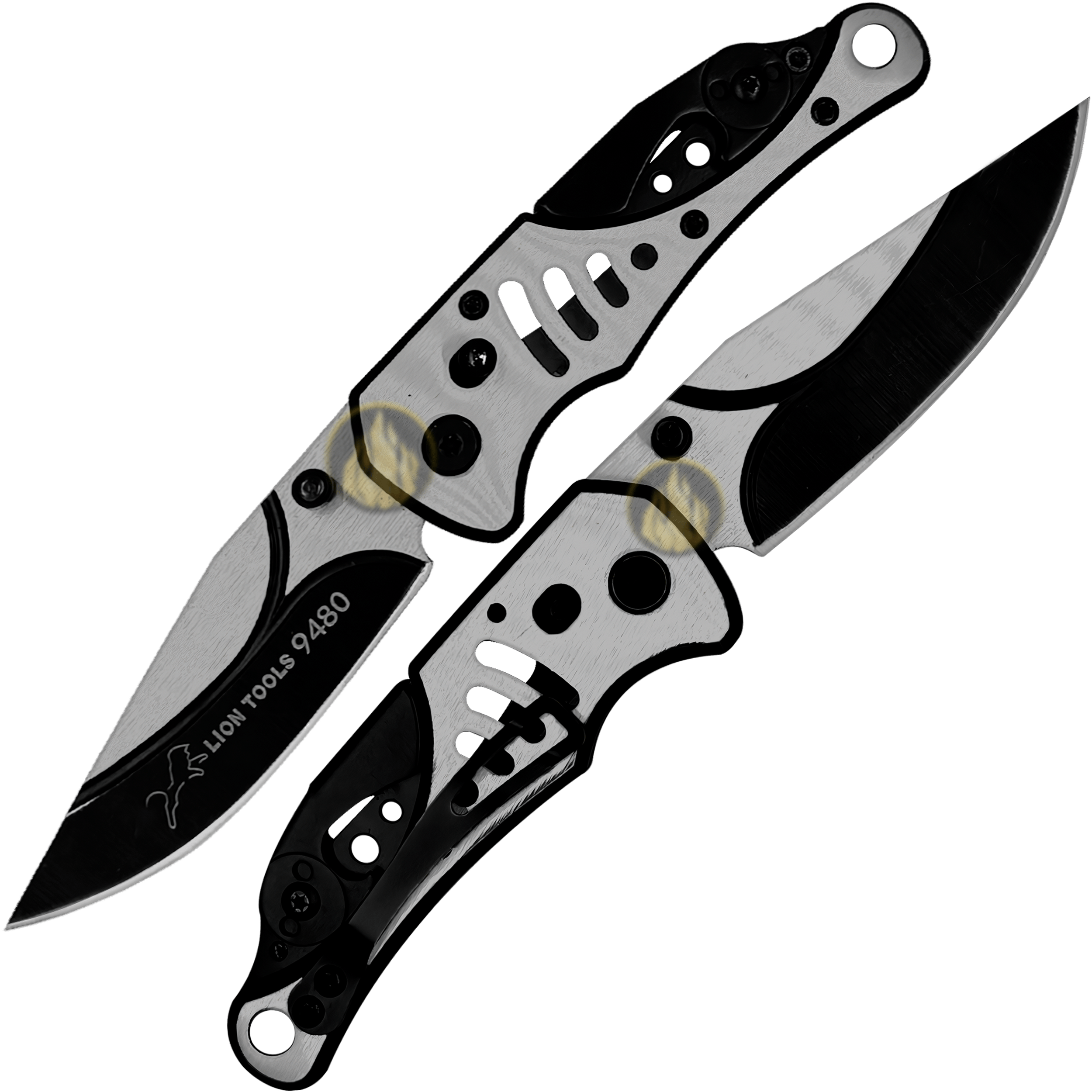 Navaja Tactica Militar De Caza Lion Tools acero inoxidable 420 con clip destapador exhibicion