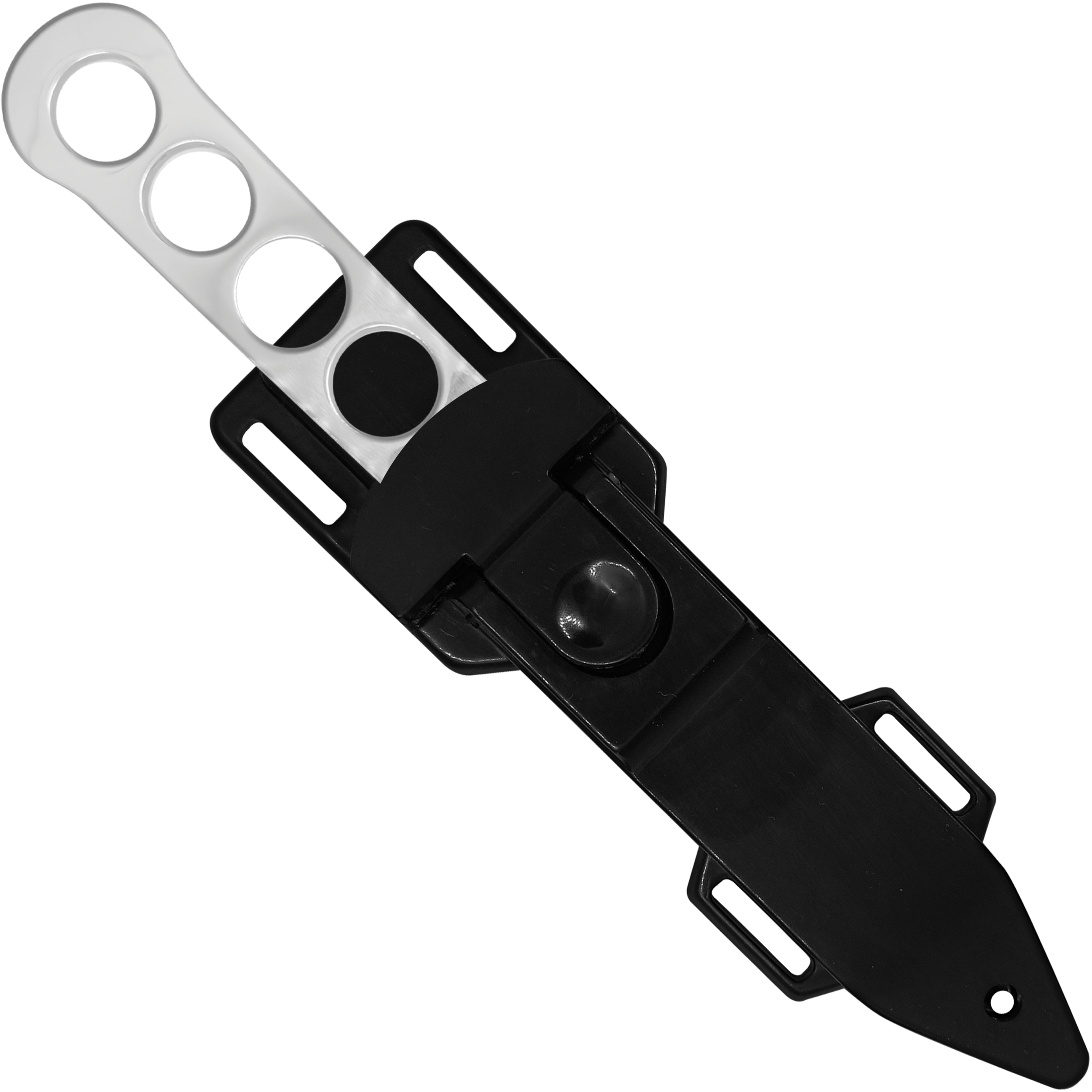 Cuchillo Buceo Táctico Con Funda Blades USA modelo MD-1BS con hoja de acero inoxidable y diseño táctico profesional