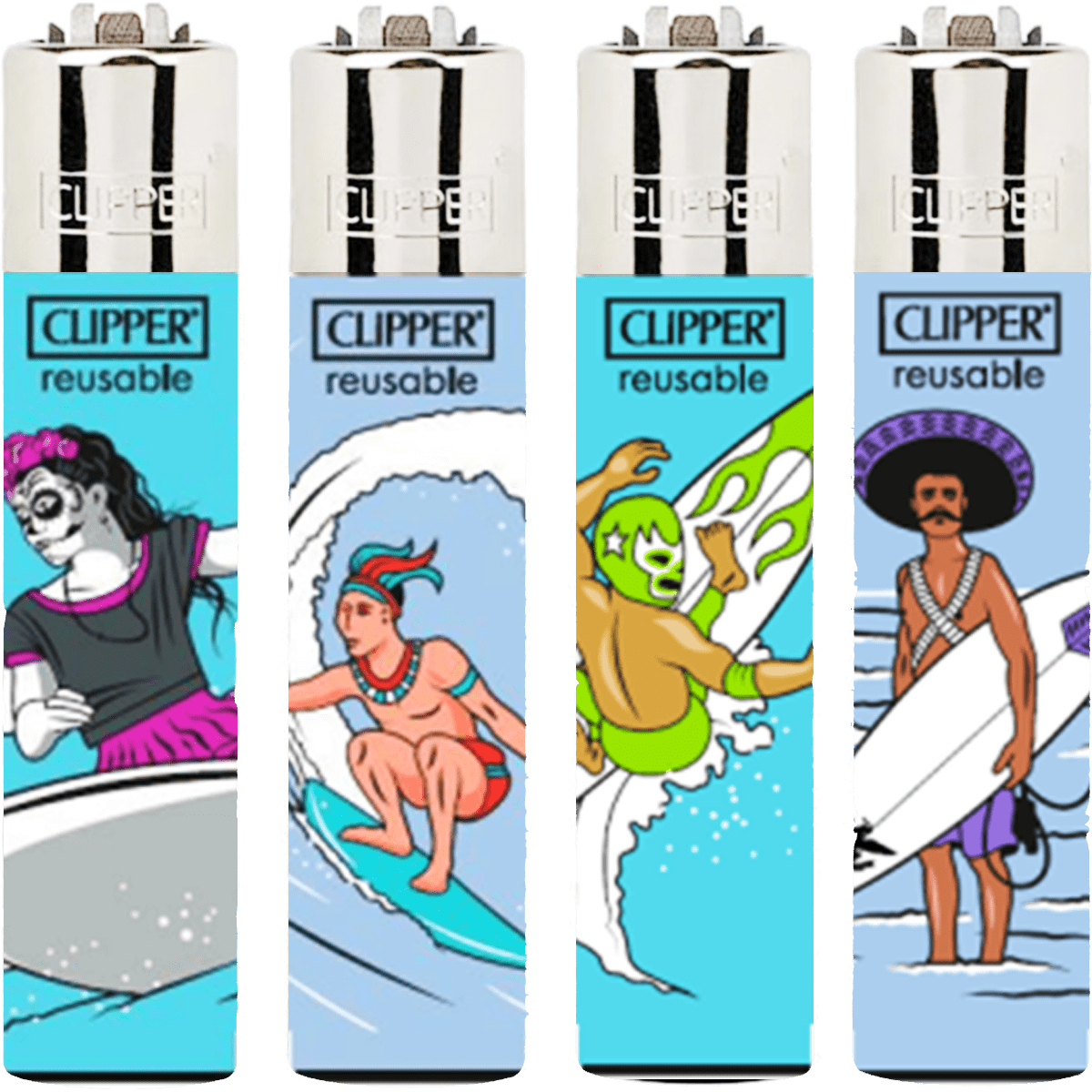 Encendedor Clipper Recargable Butano CP11 plástico encendido de piedra